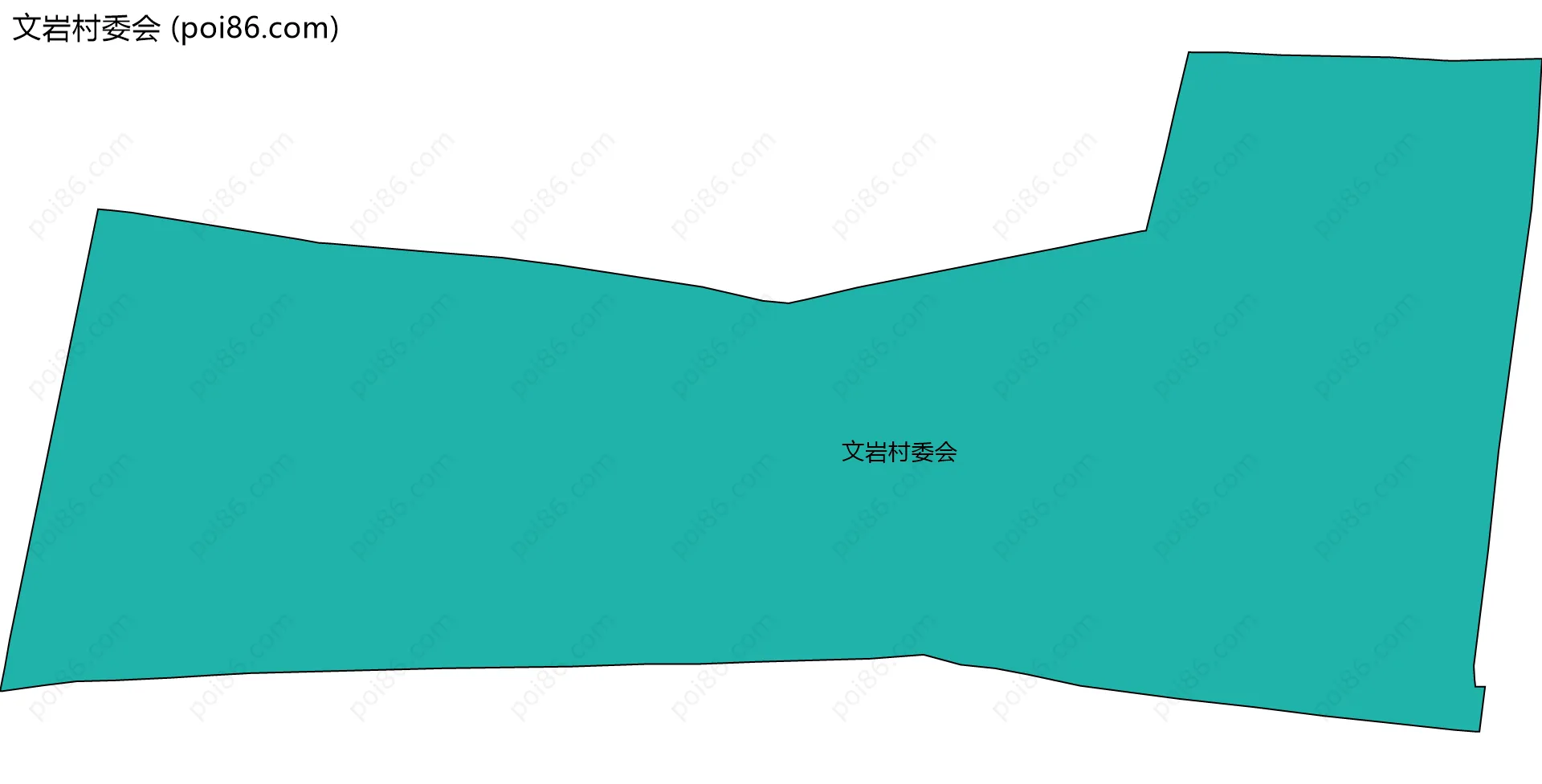 文岩村委会边界地图