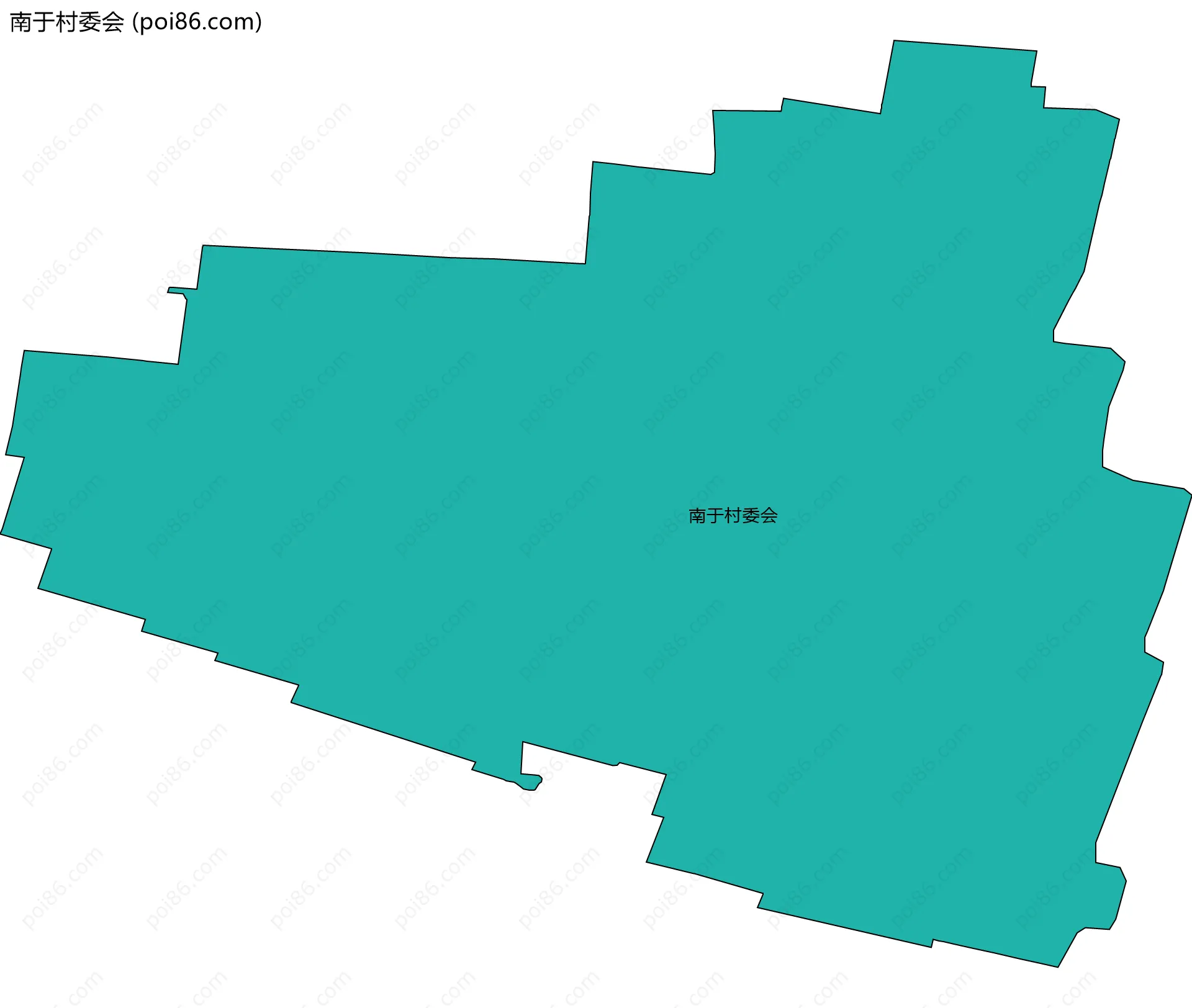 南于村委会边界地图