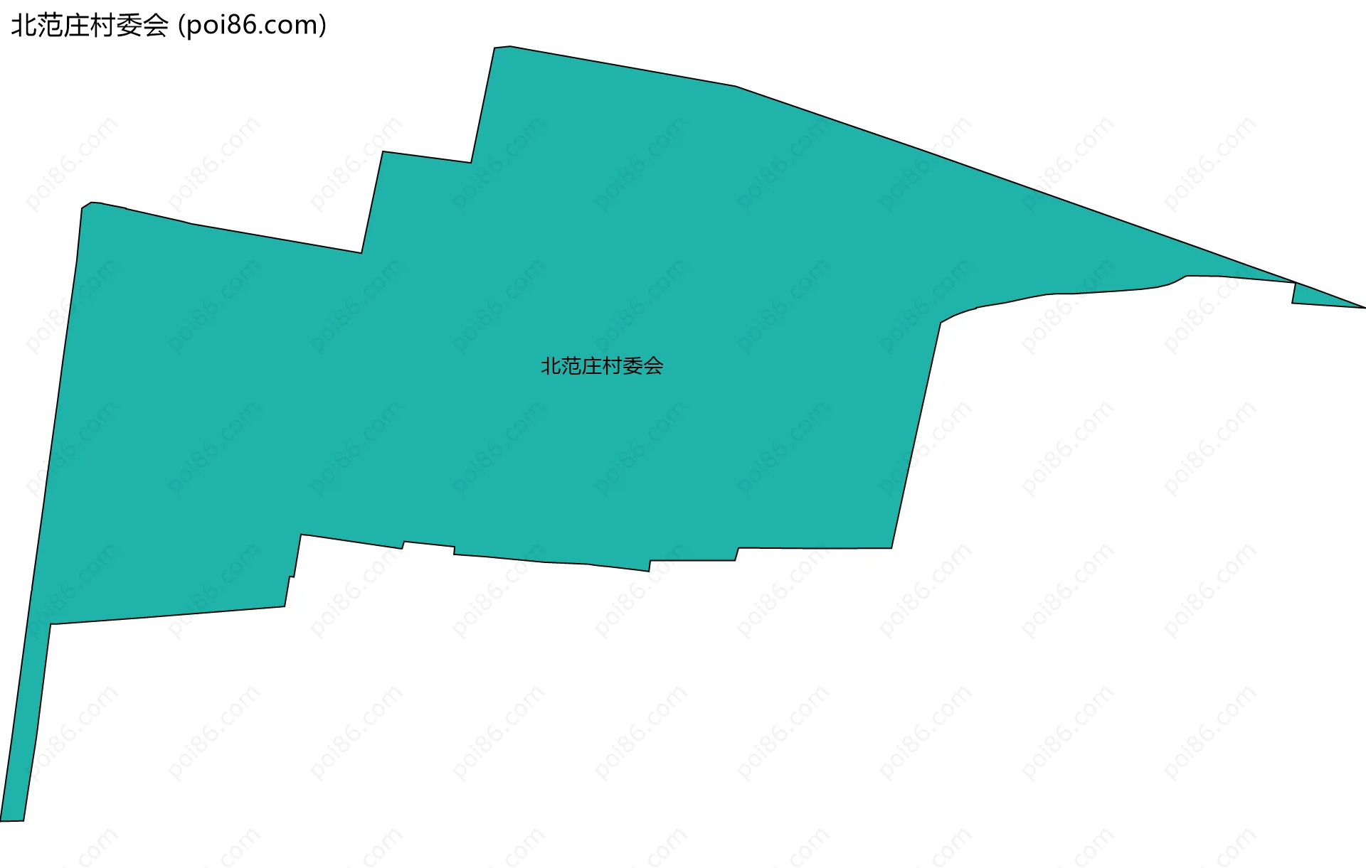 北范庄村委会边界地图