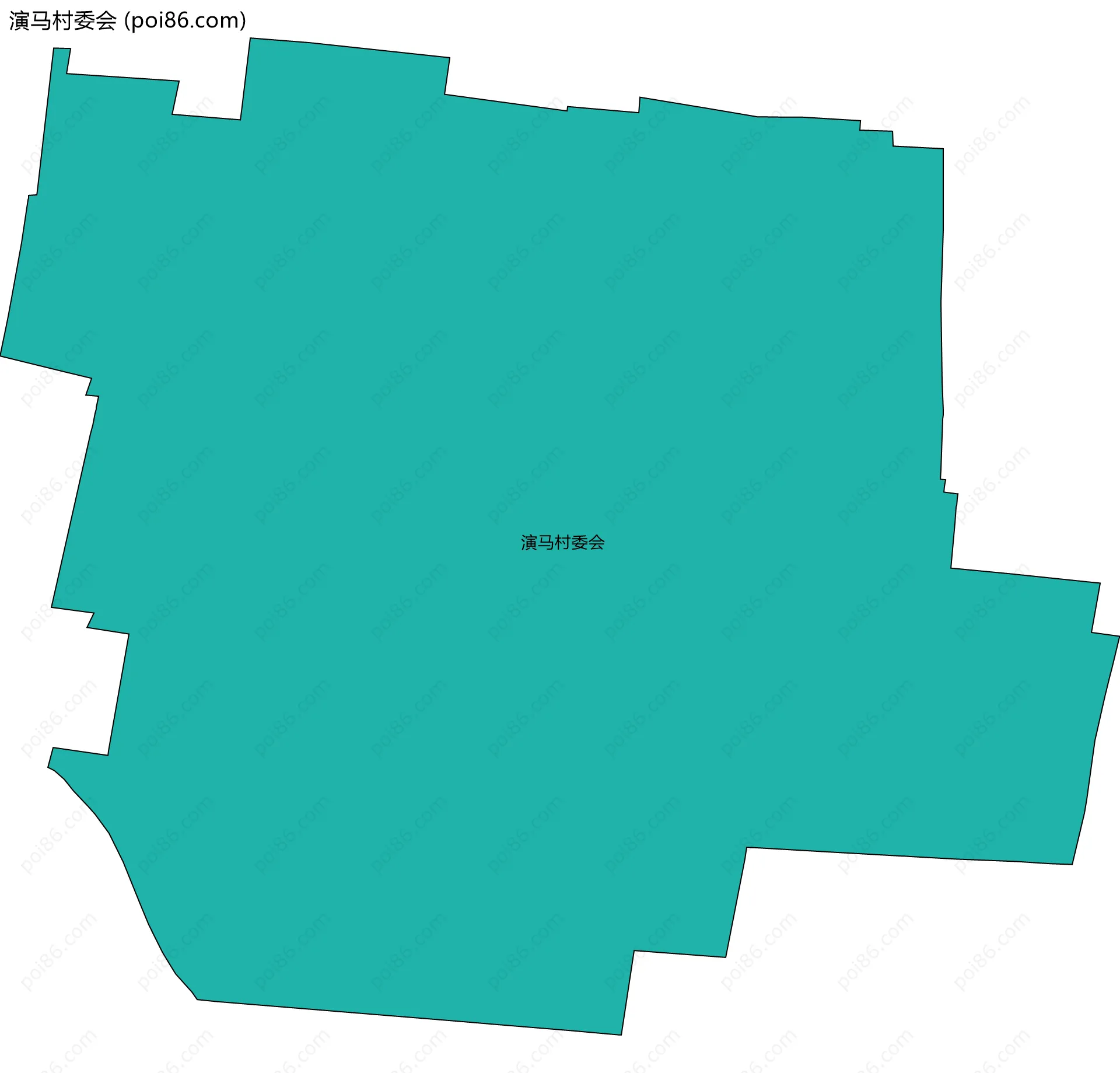 演马村委会边界地图