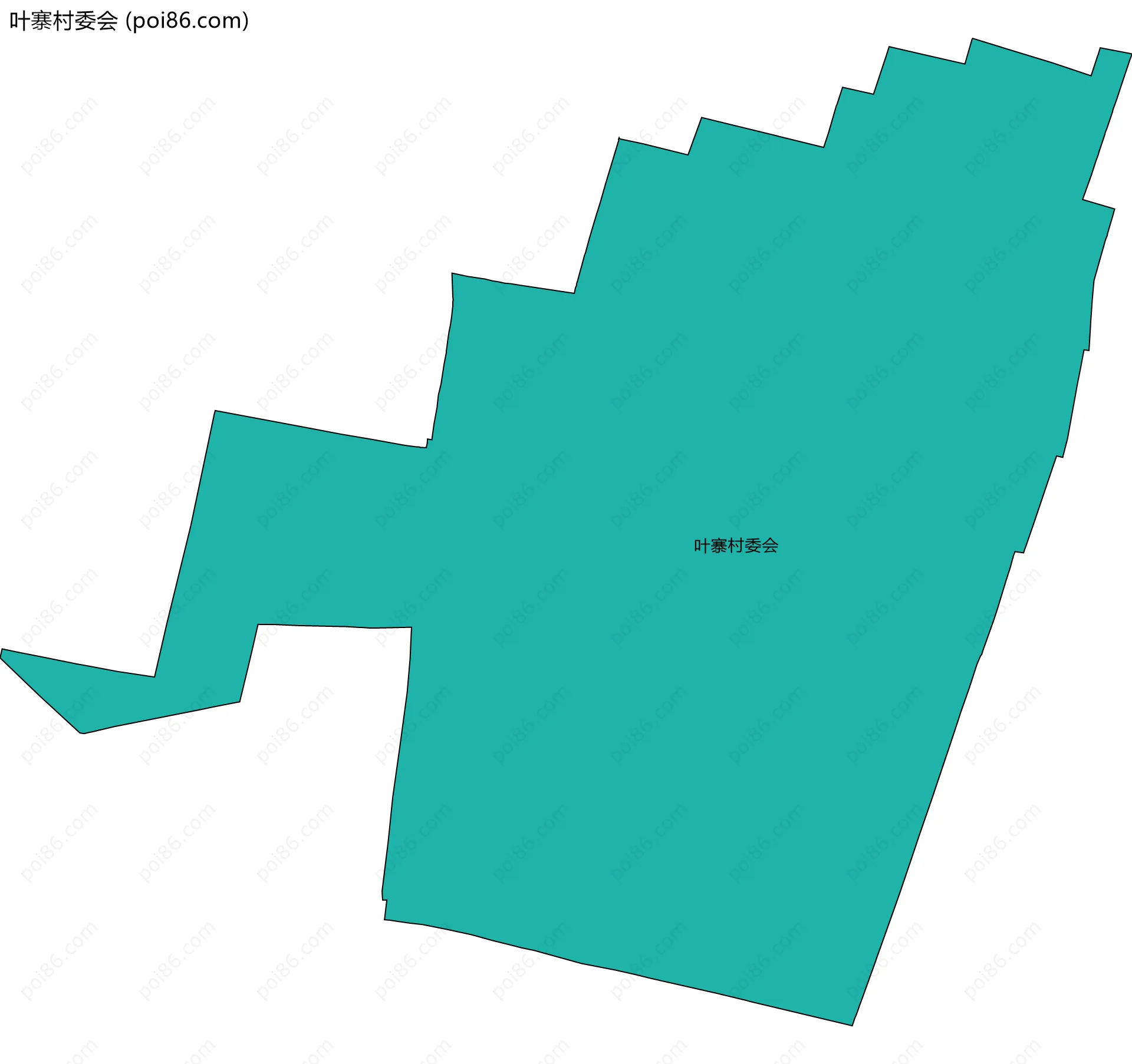 叶寨村委会边界地图