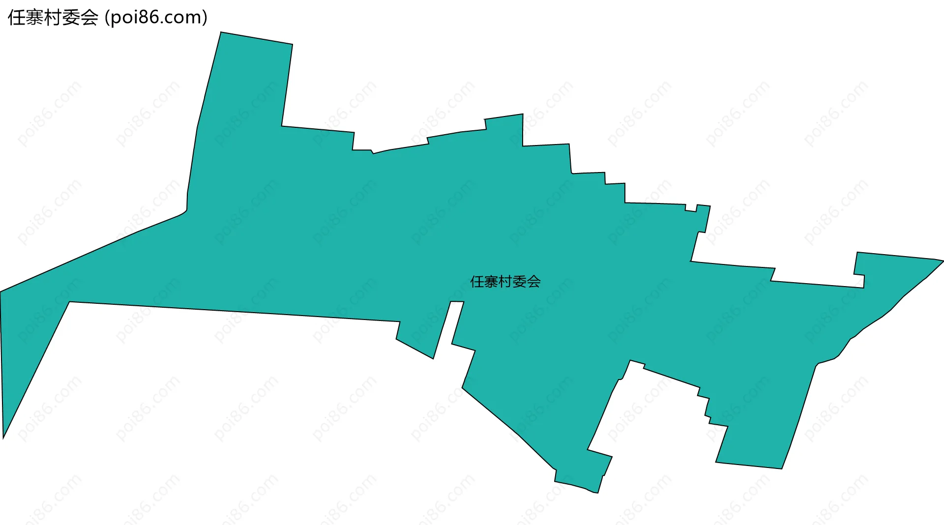 任寨村委会边界地图
