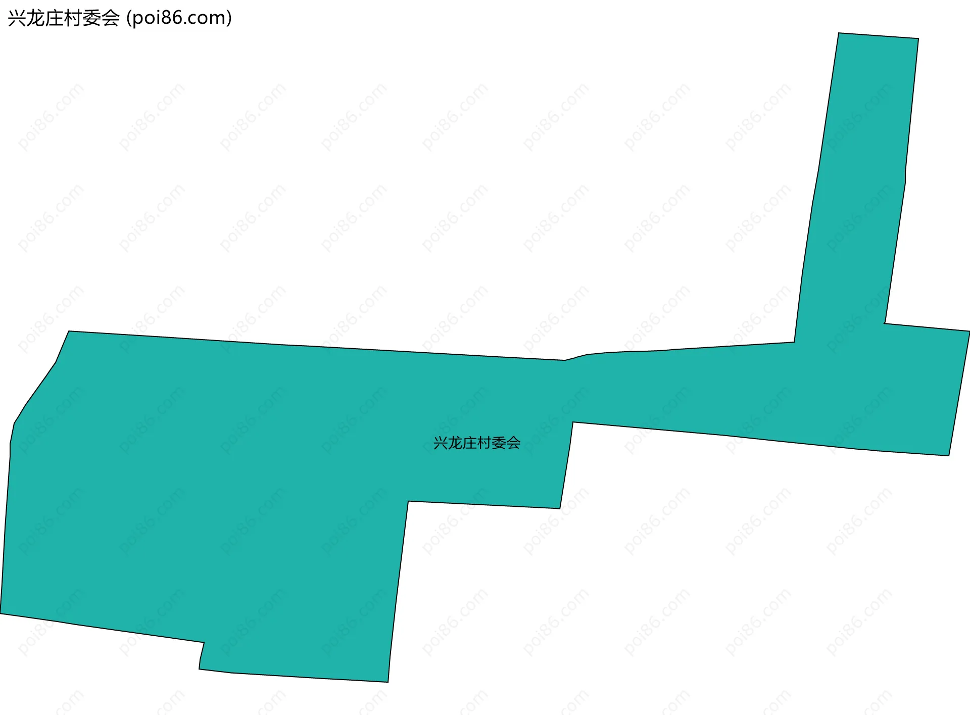 兴龙庄村委会边界地图