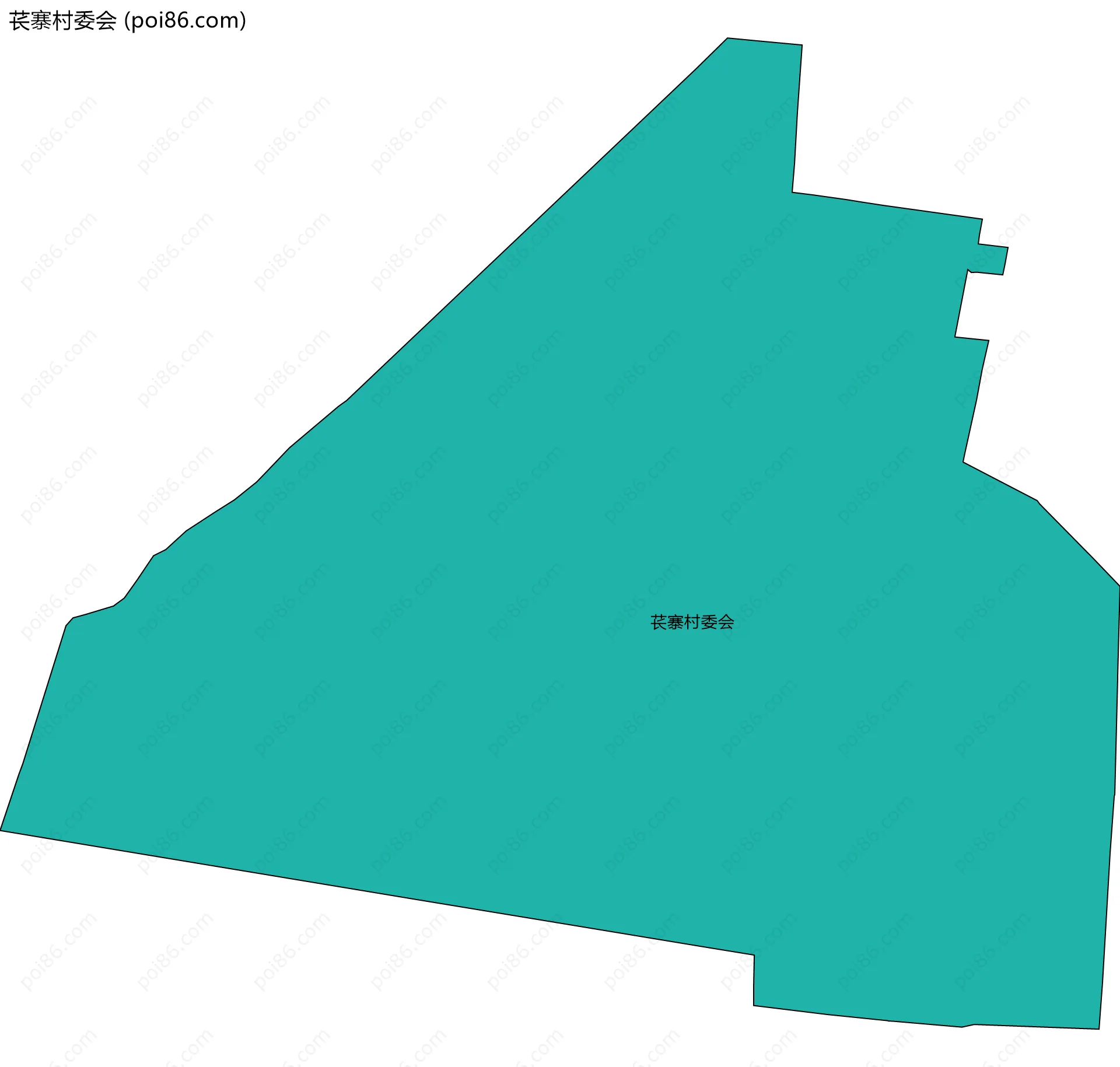 苌寨村委会边界地图