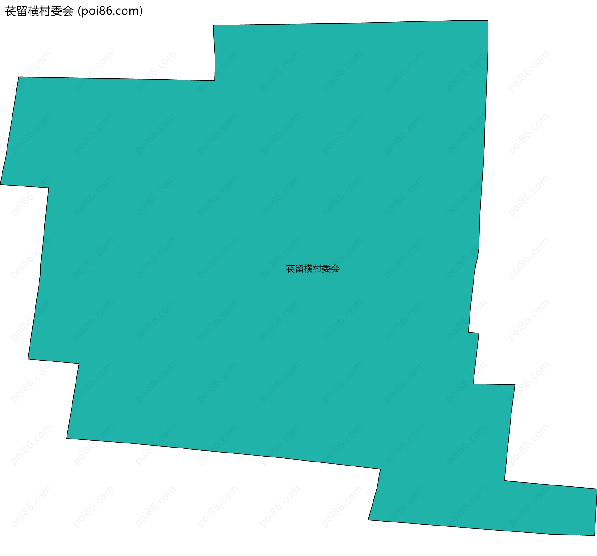 苌留横村委会边界地图