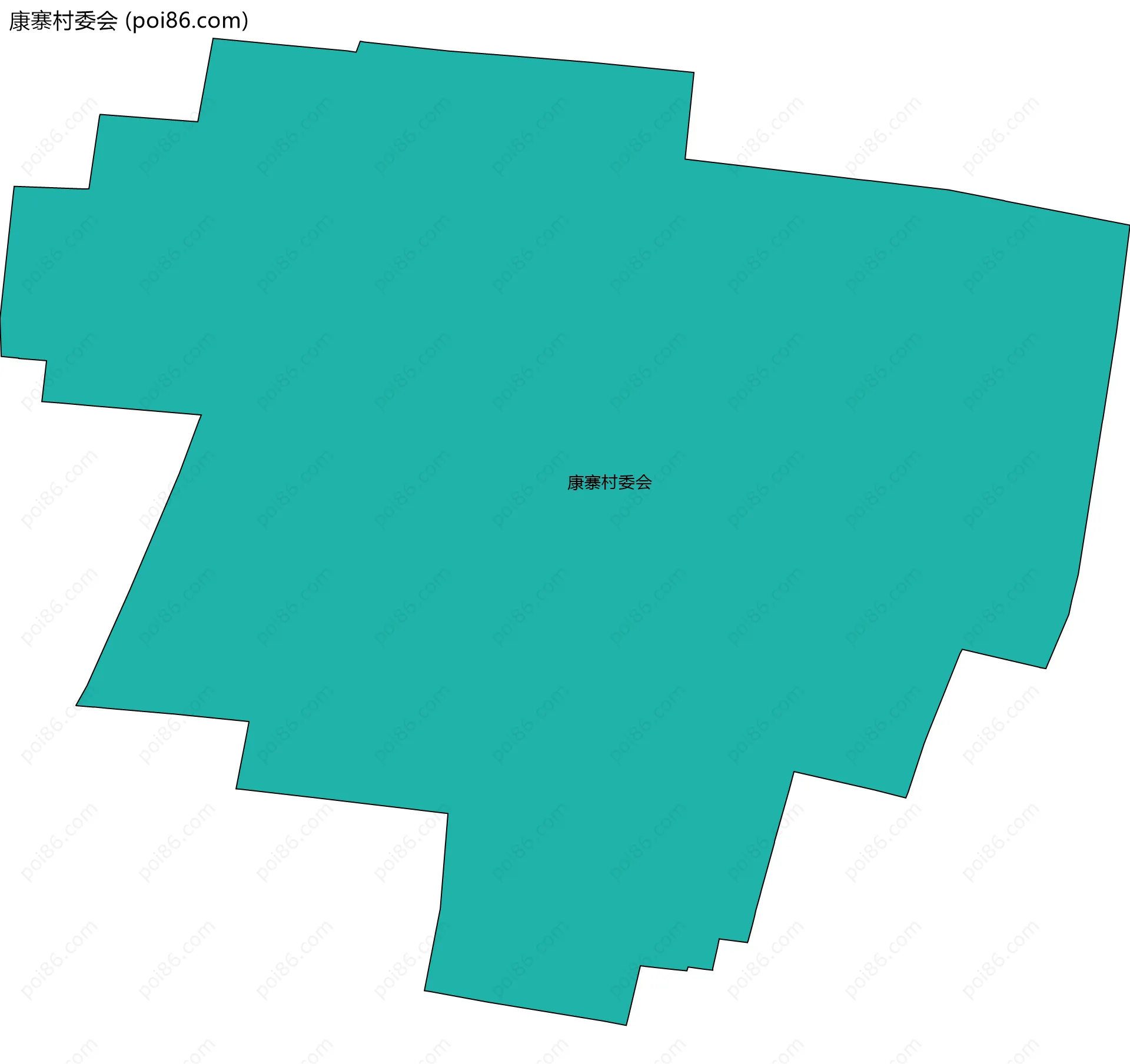 康寨村委会边界地图