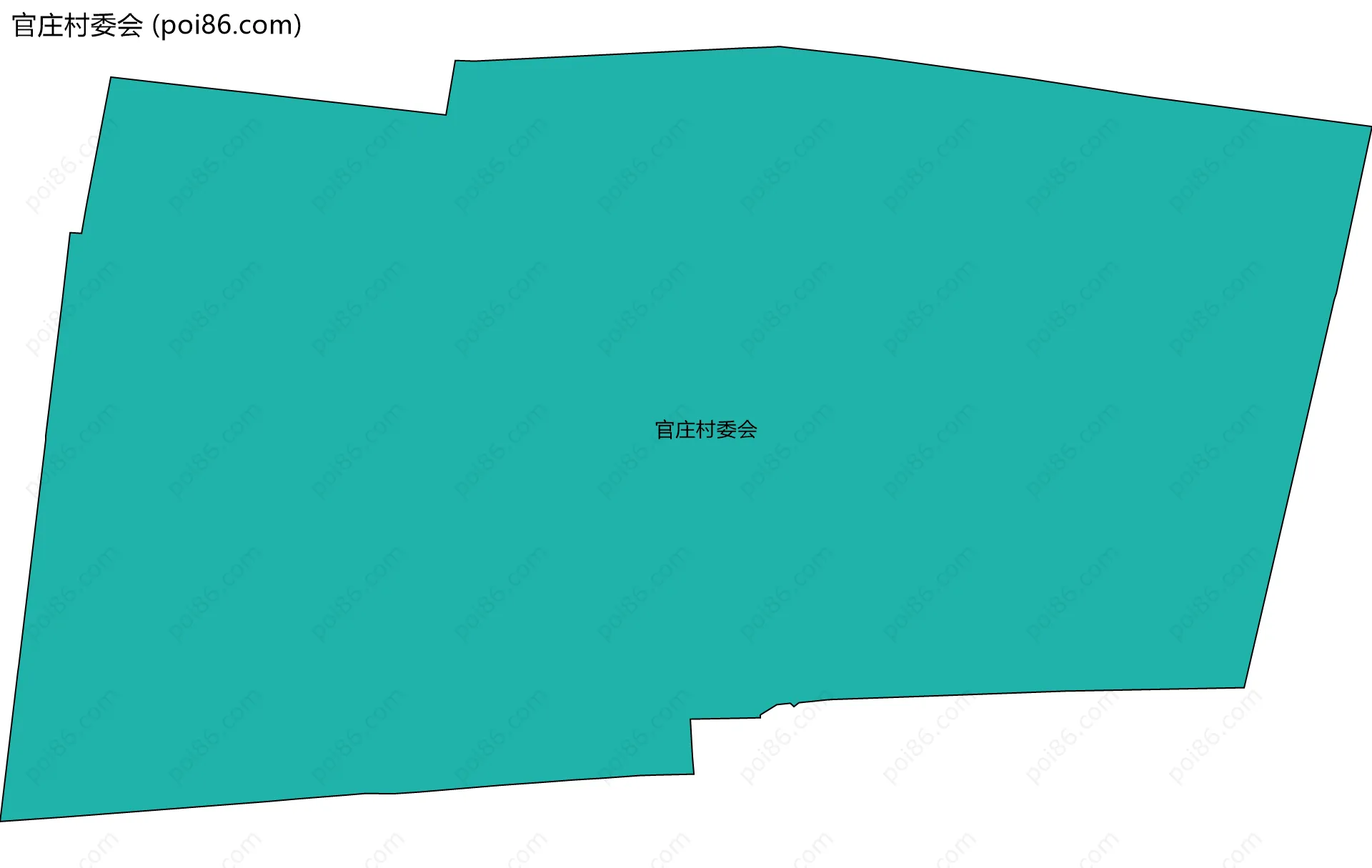官庄村委会边界地图