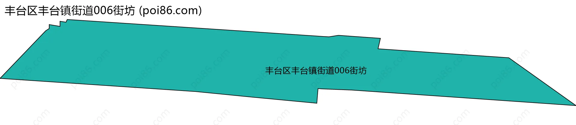 丰台区丰台镇街道006街坊边界地图