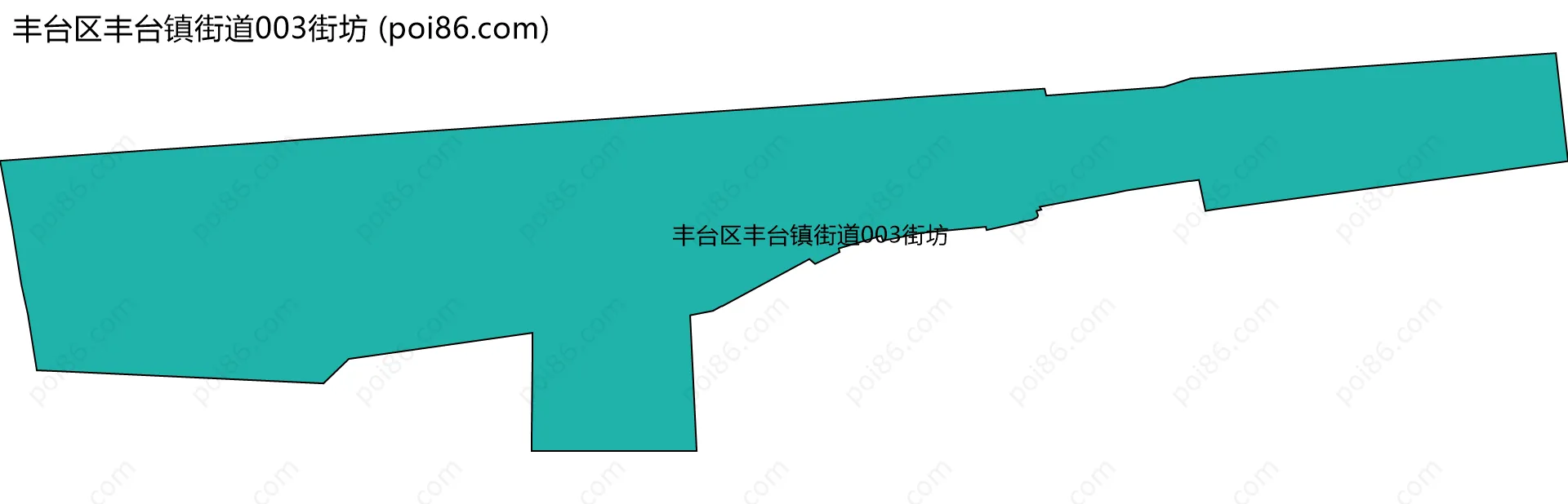 丰台区丰台镇街道003街坊边界地图