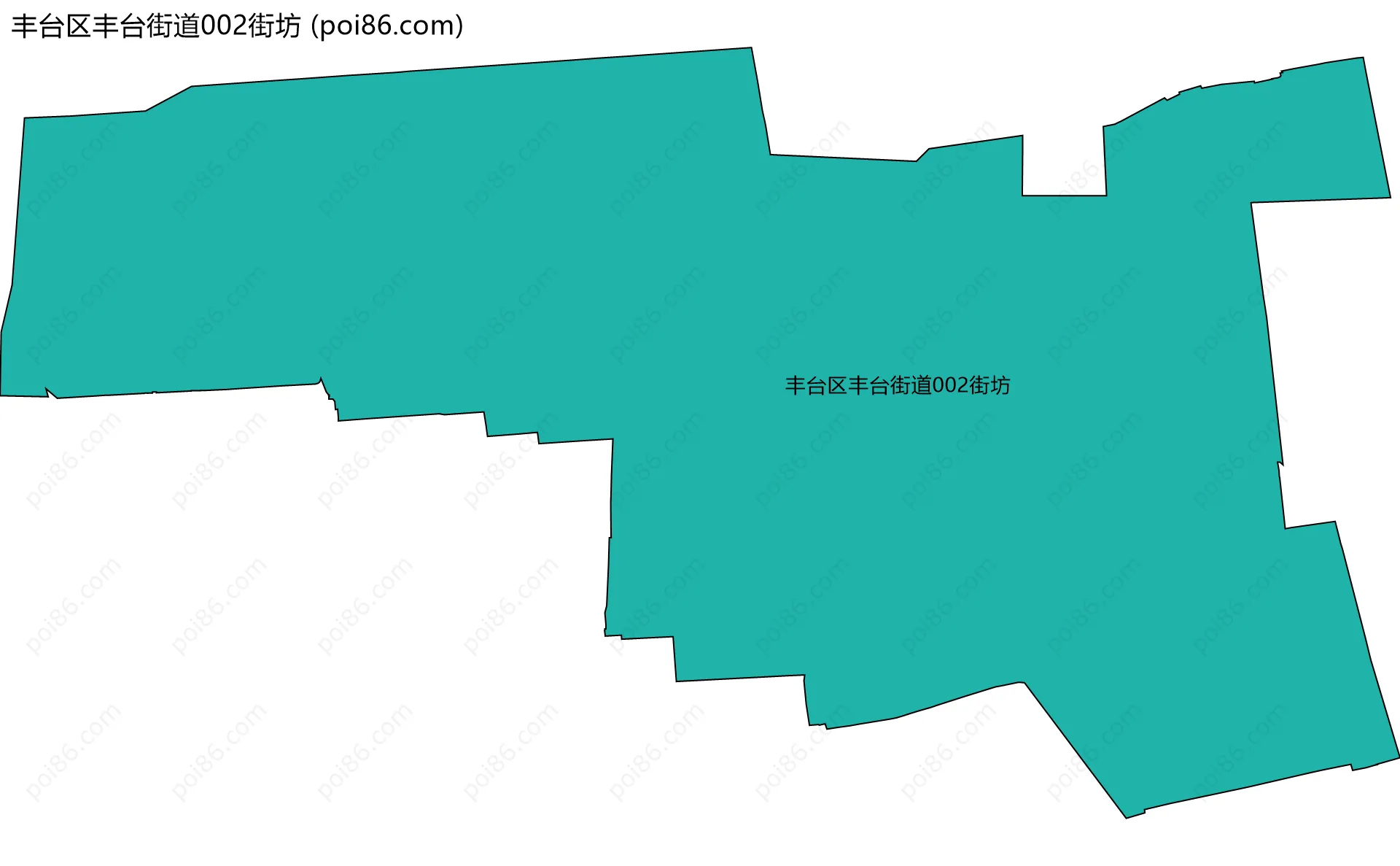 丰台区丰台街道002街坊边界地图