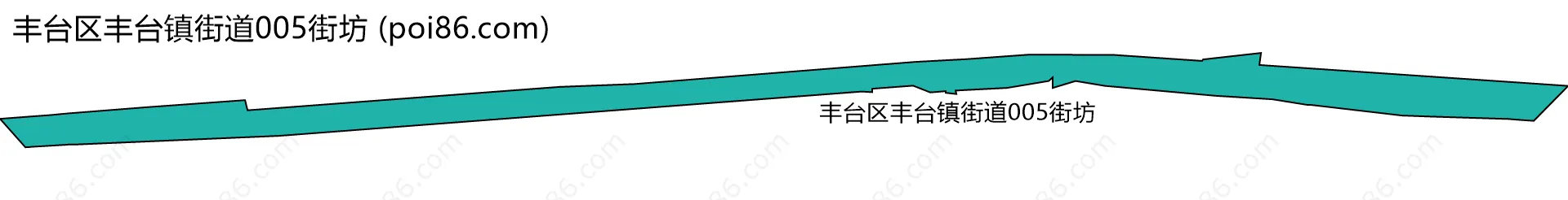 丰台区丰台镇街道005街坊边界地图