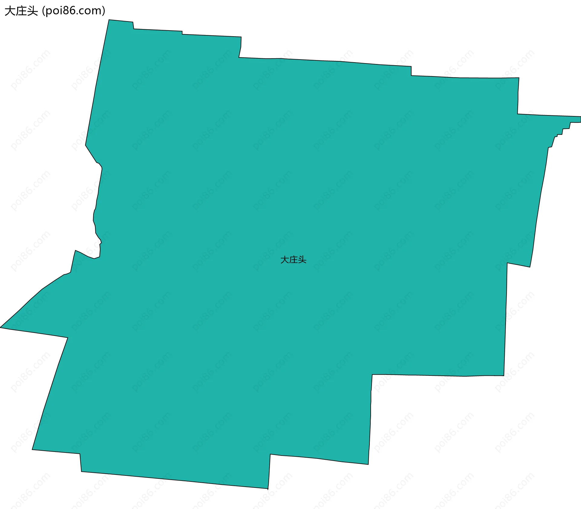大庄头边界地图