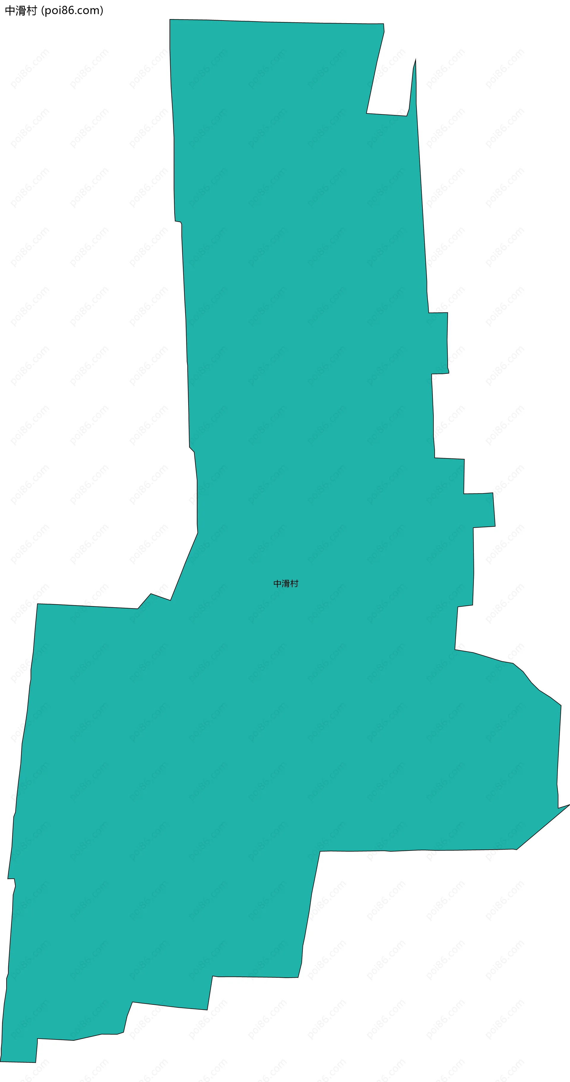 中滑村边界地图