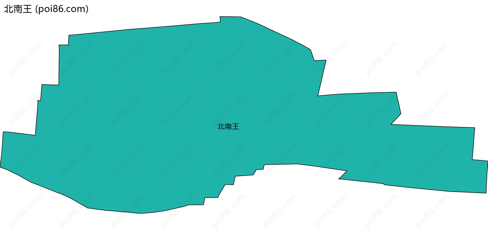 北南王边界地图