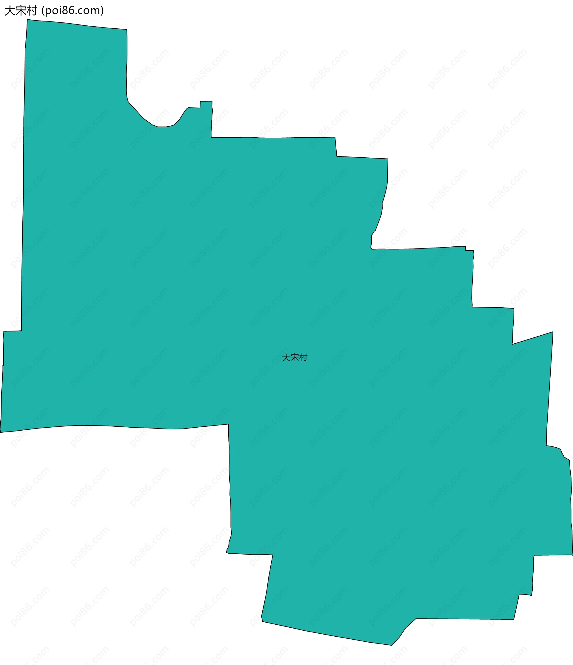 大宋村边界地图