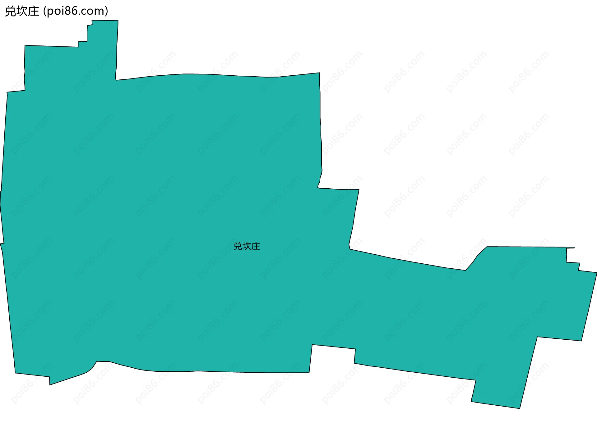 兑坎庄边界地图