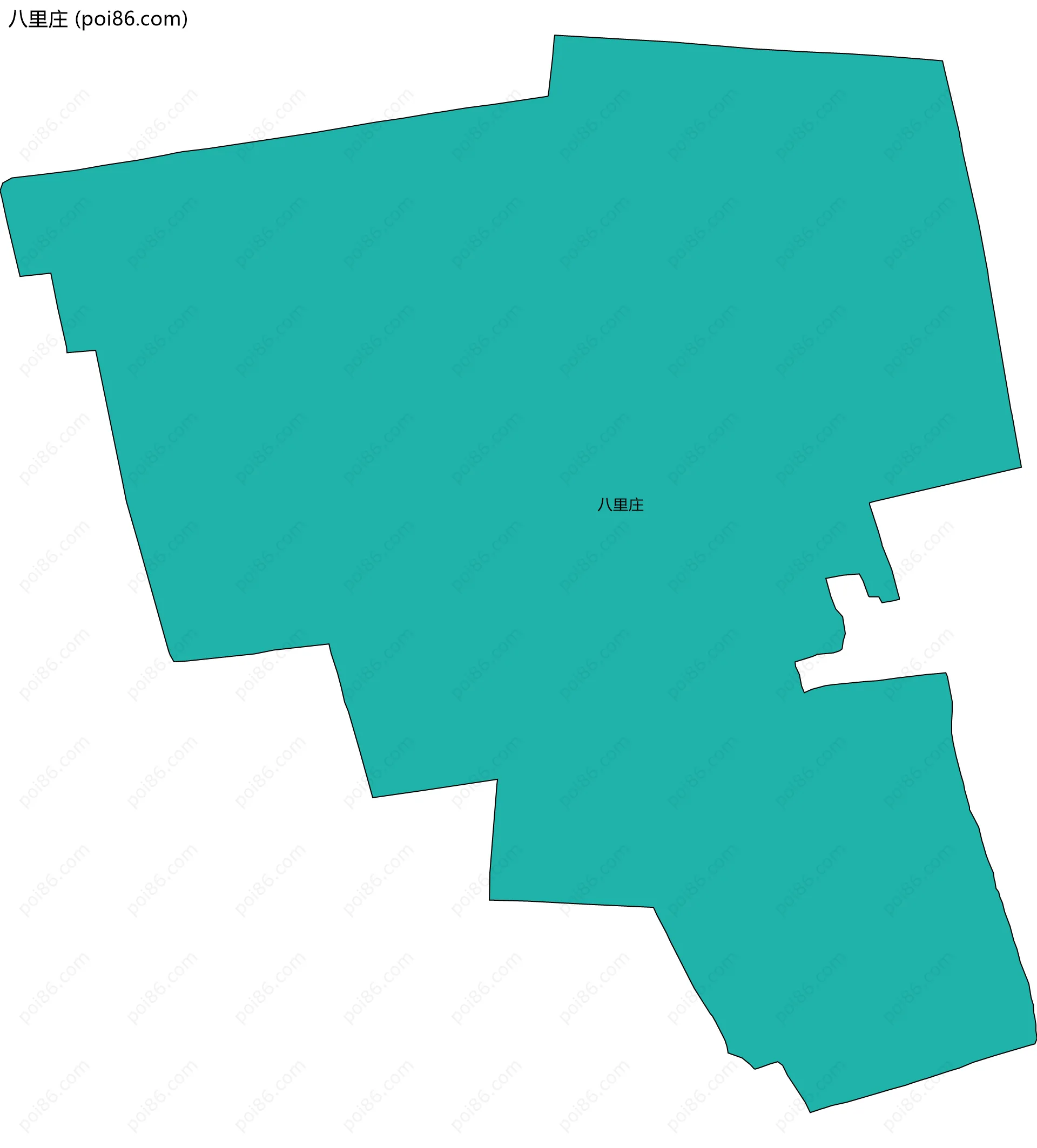 八里庄边界地图