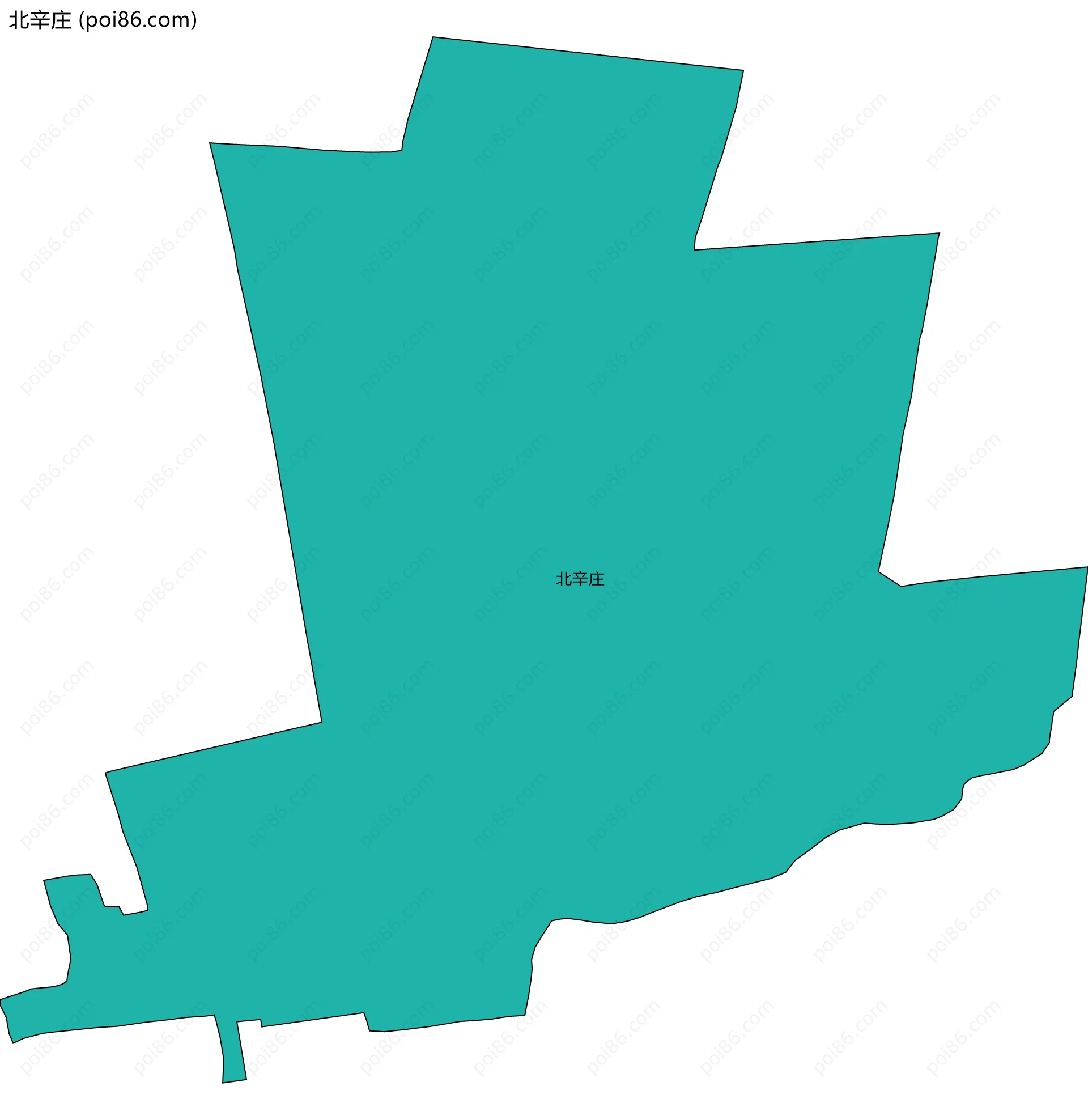 北辛庄边界地图