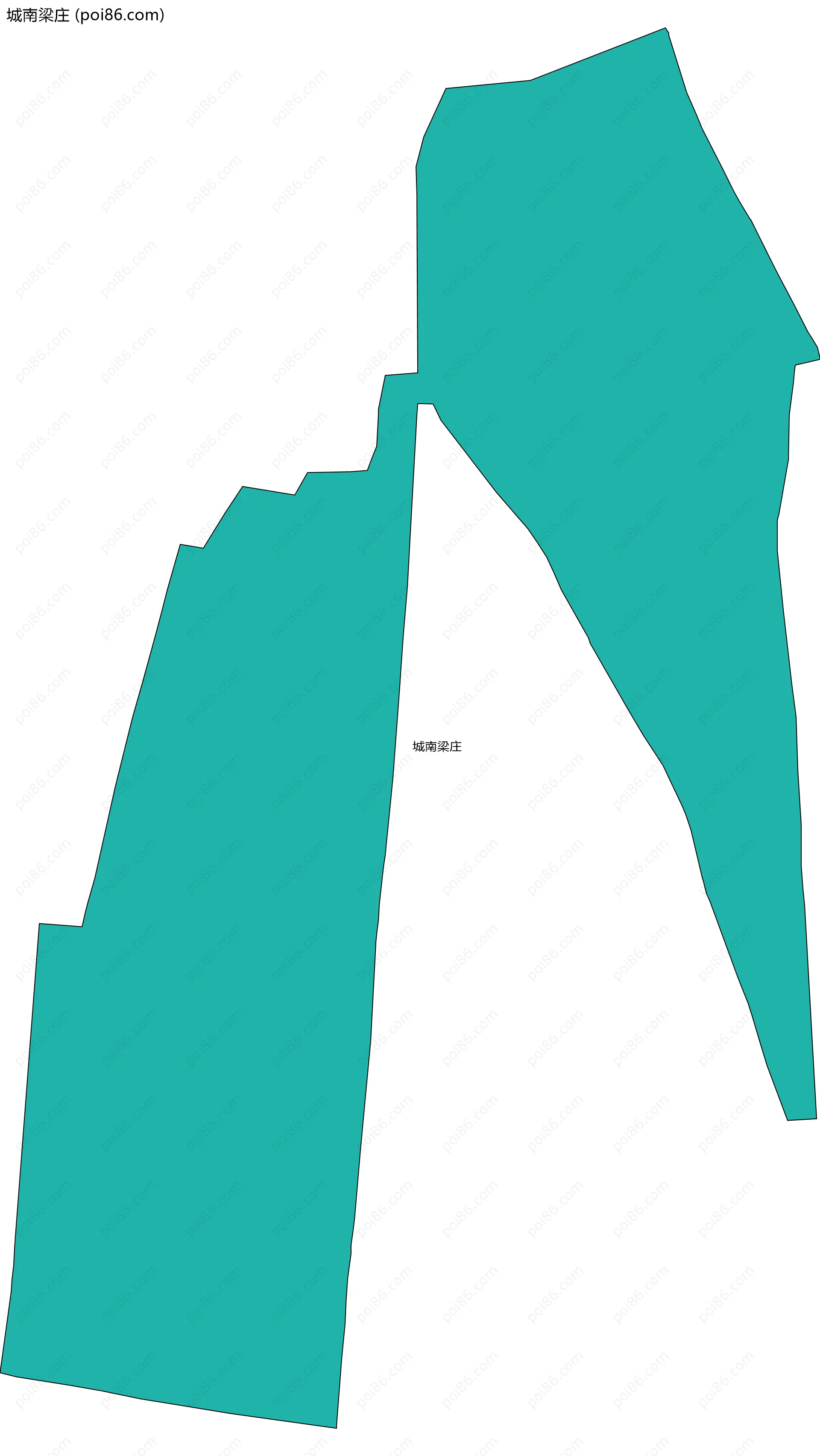 城南梁庄边界地图