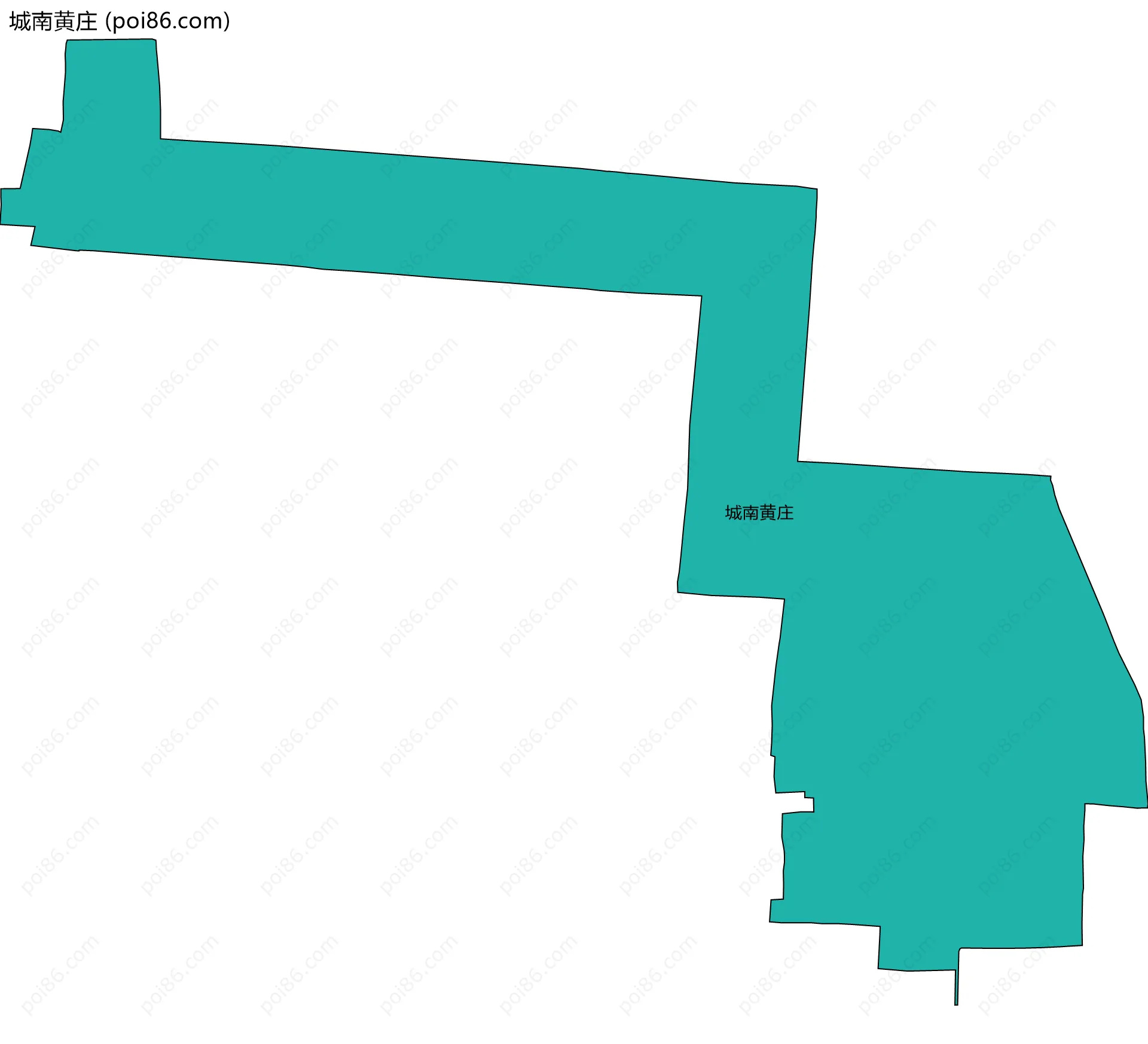 城南黄庄边界地图