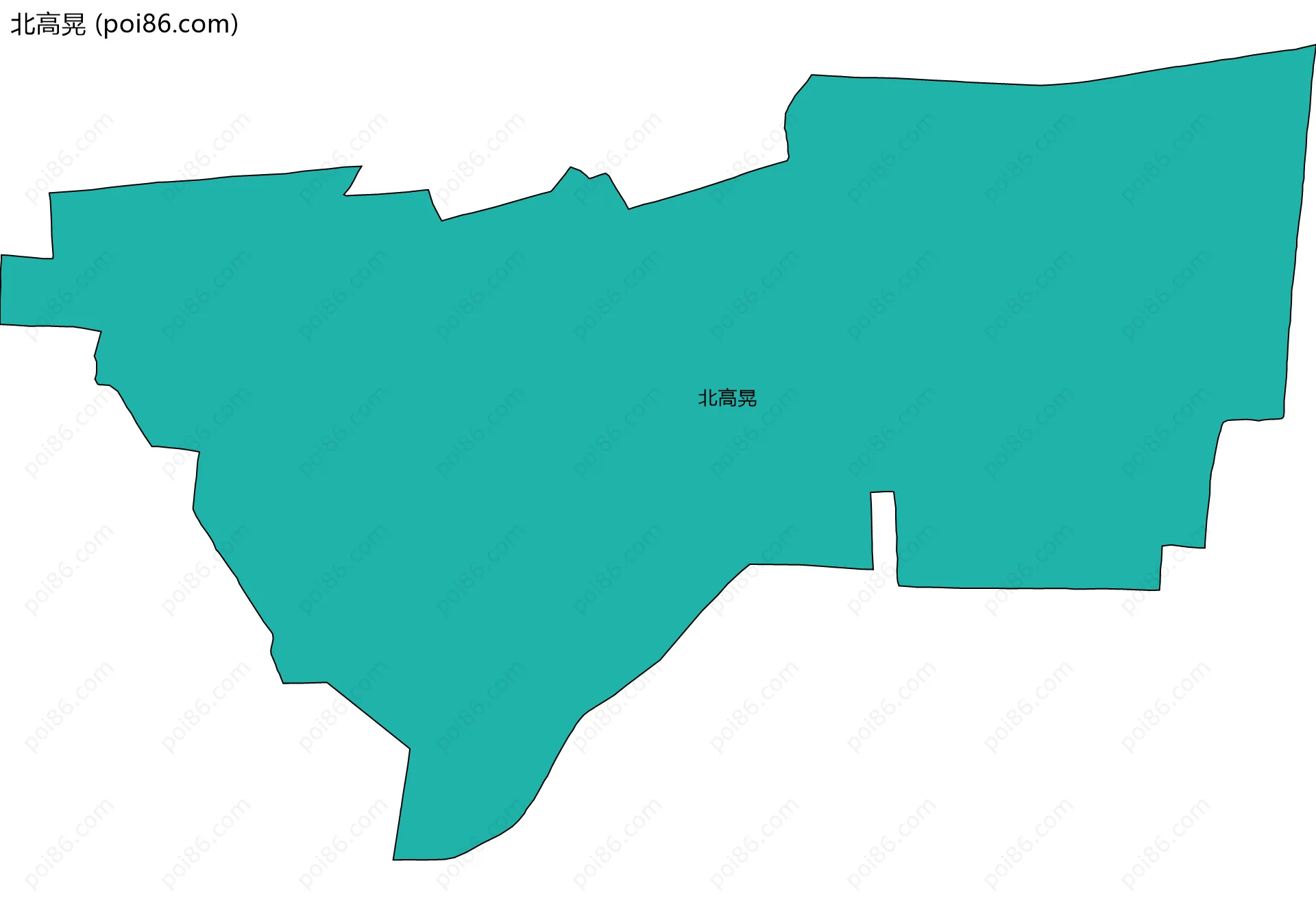 北高晃边界地图