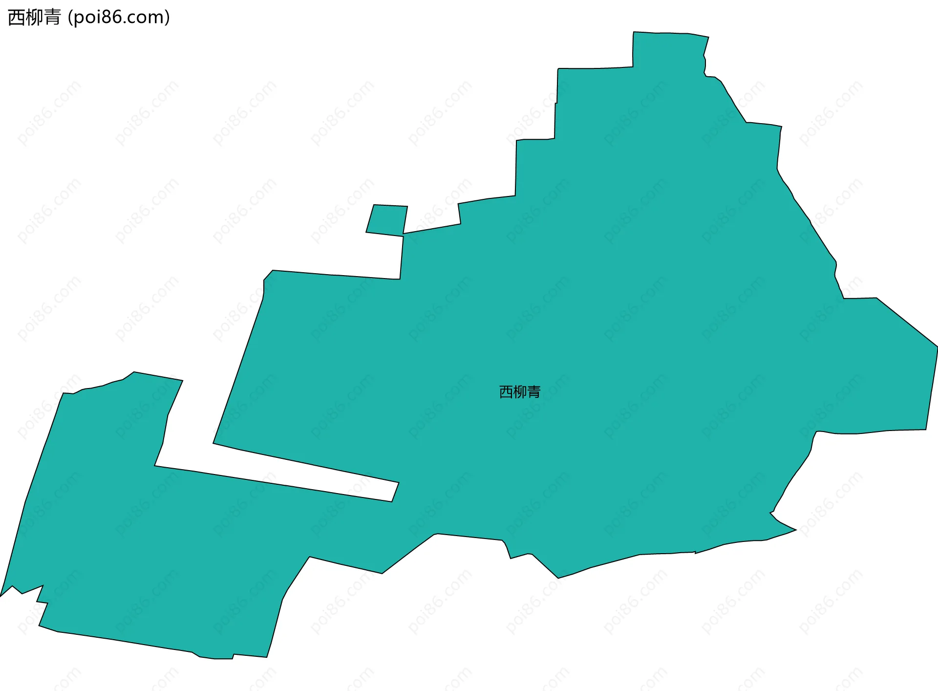 西柳青边界地图