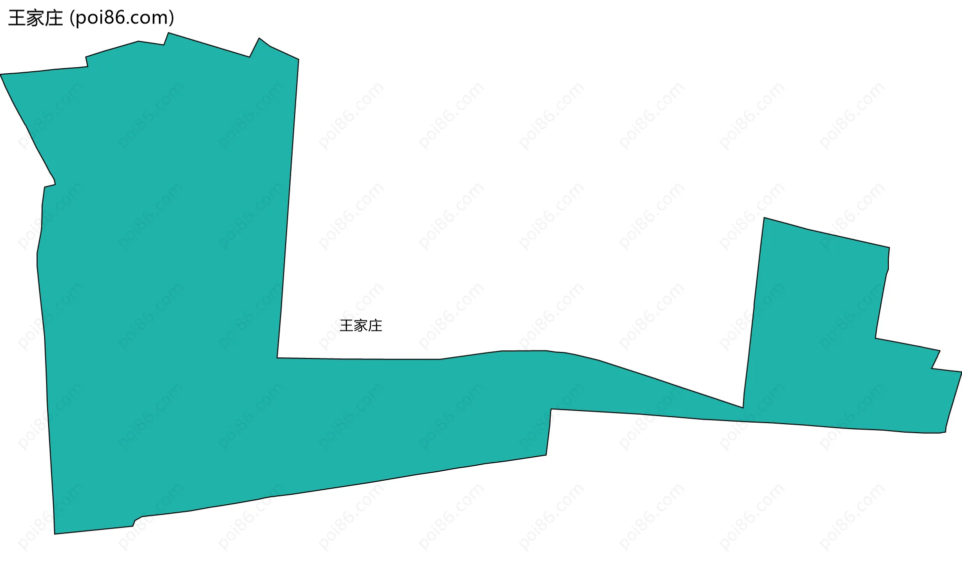 王家庄边界地图