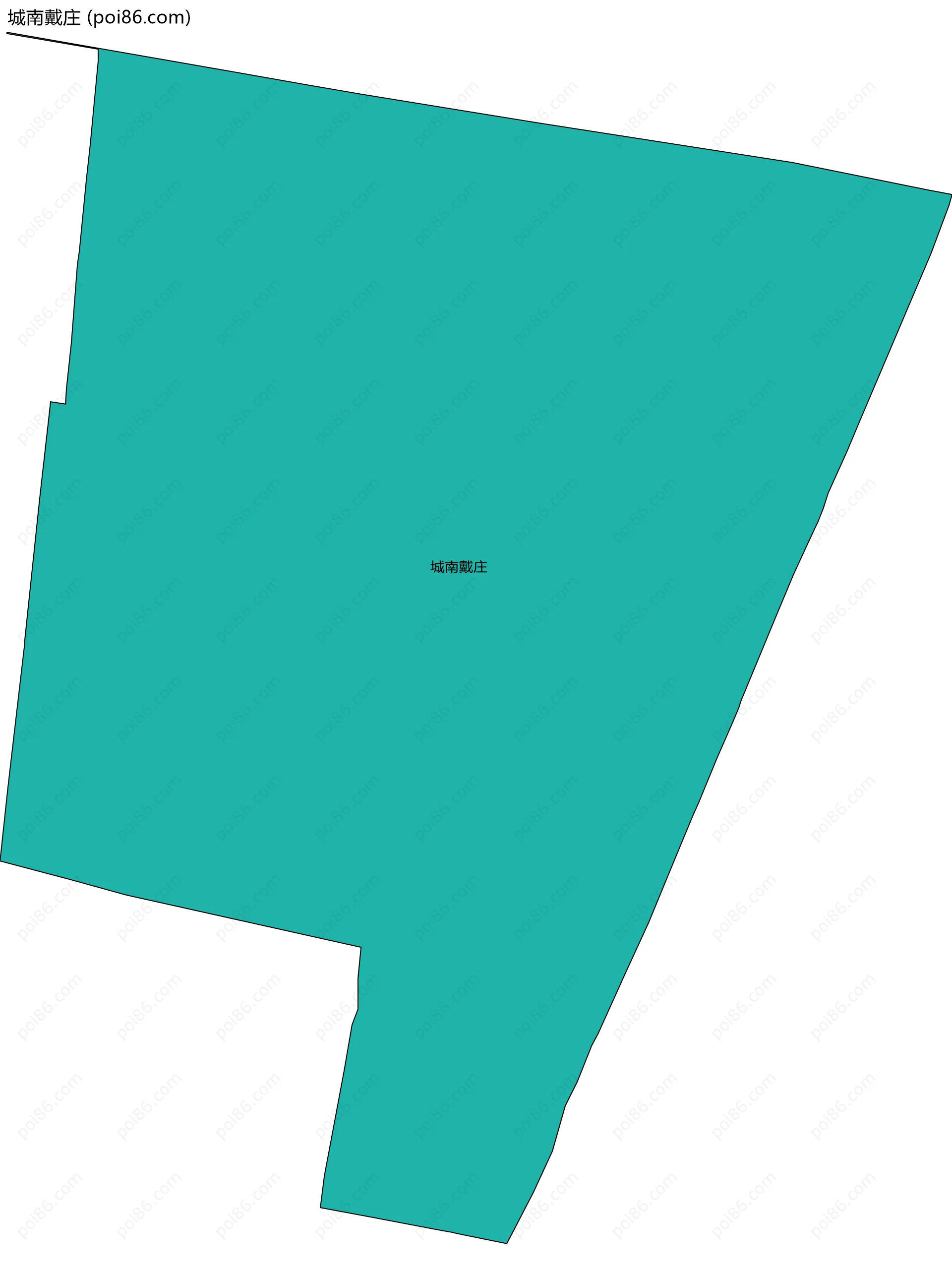 城南戴庄边界地图