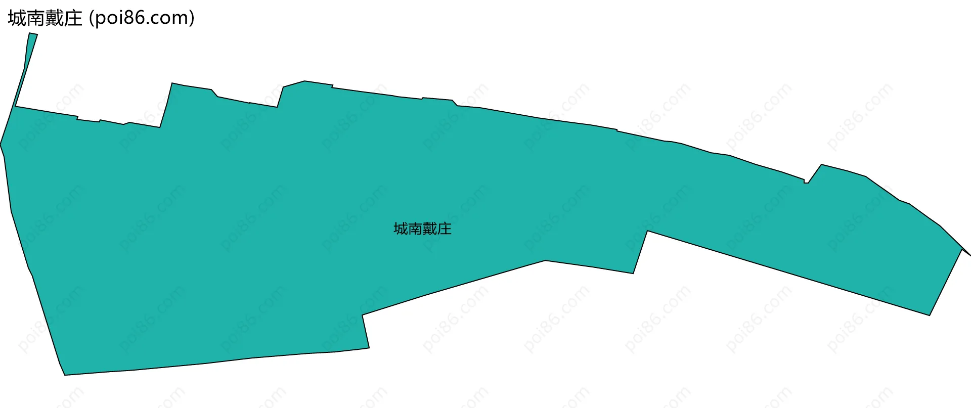 城南戴庄边界地图