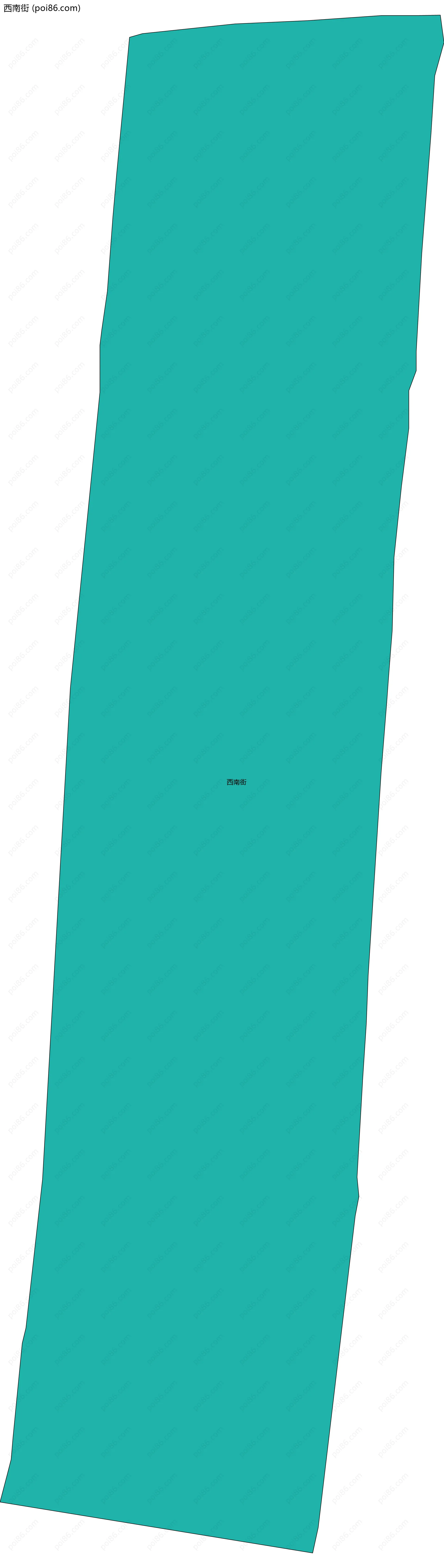 西南街边界地图