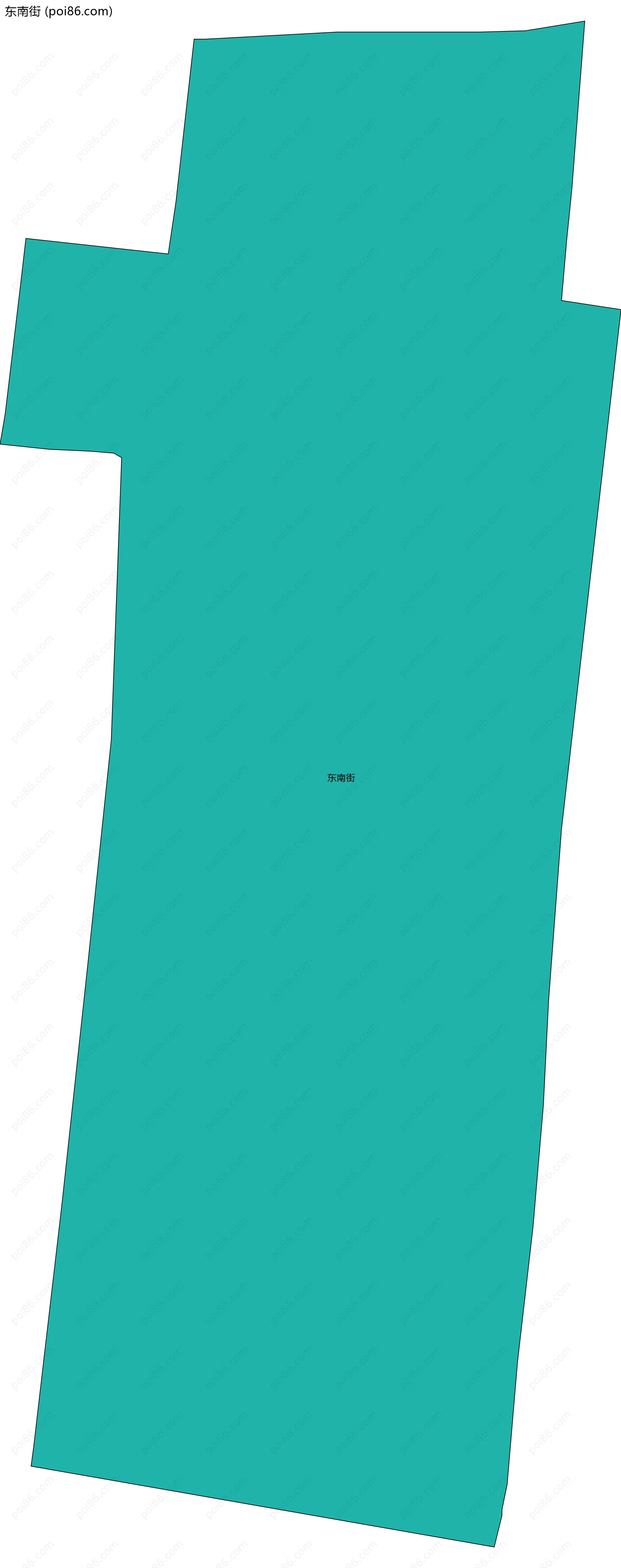东南街边界地图