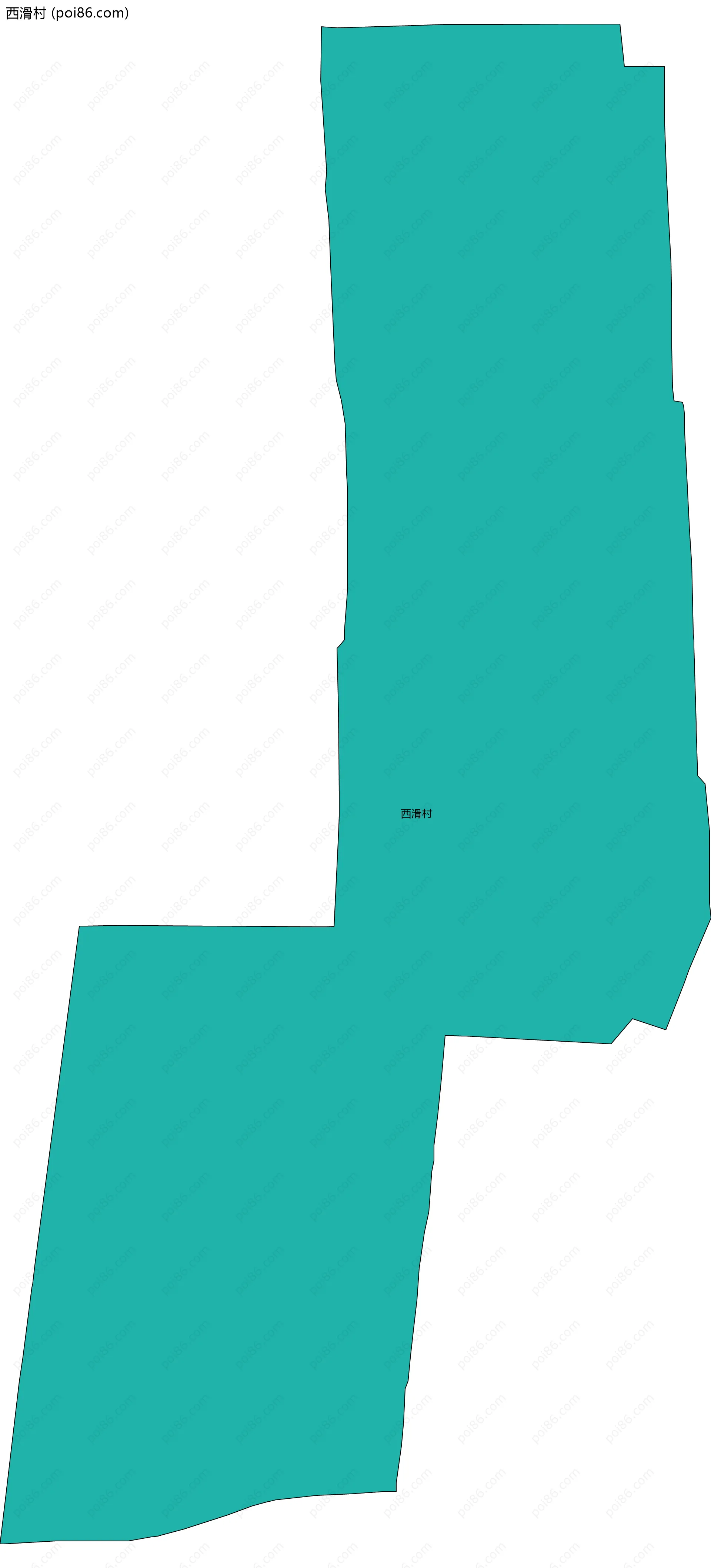 西滑村边界地图