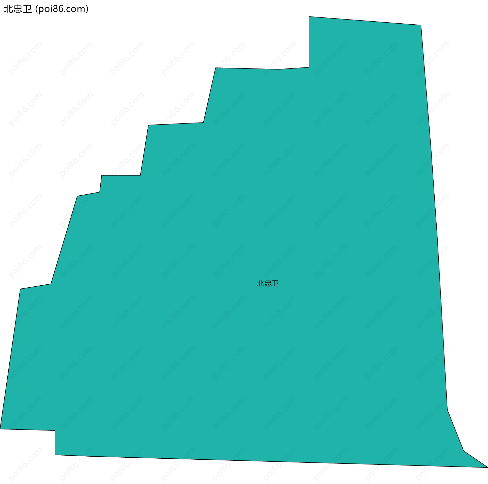 北忠卫边界地图