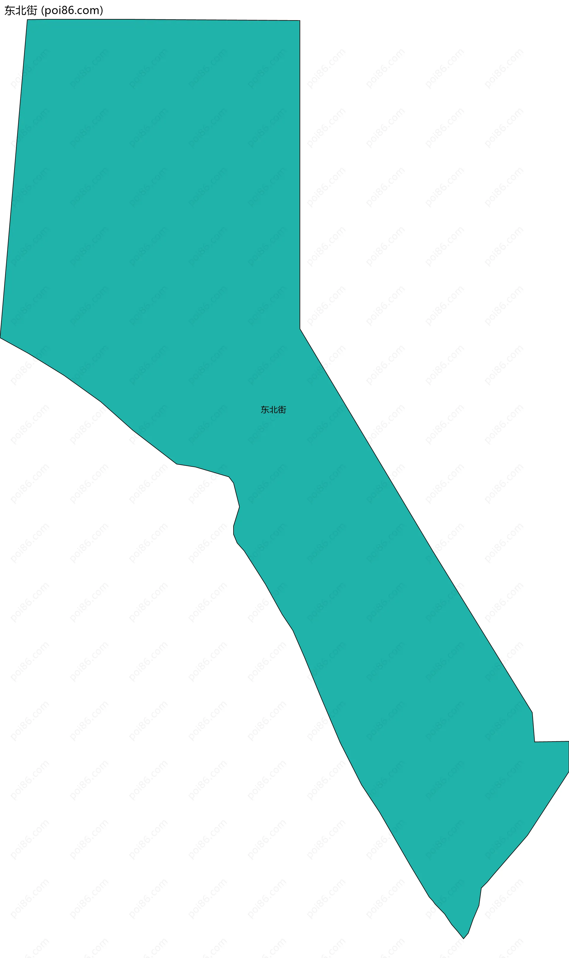 东北街边界地图