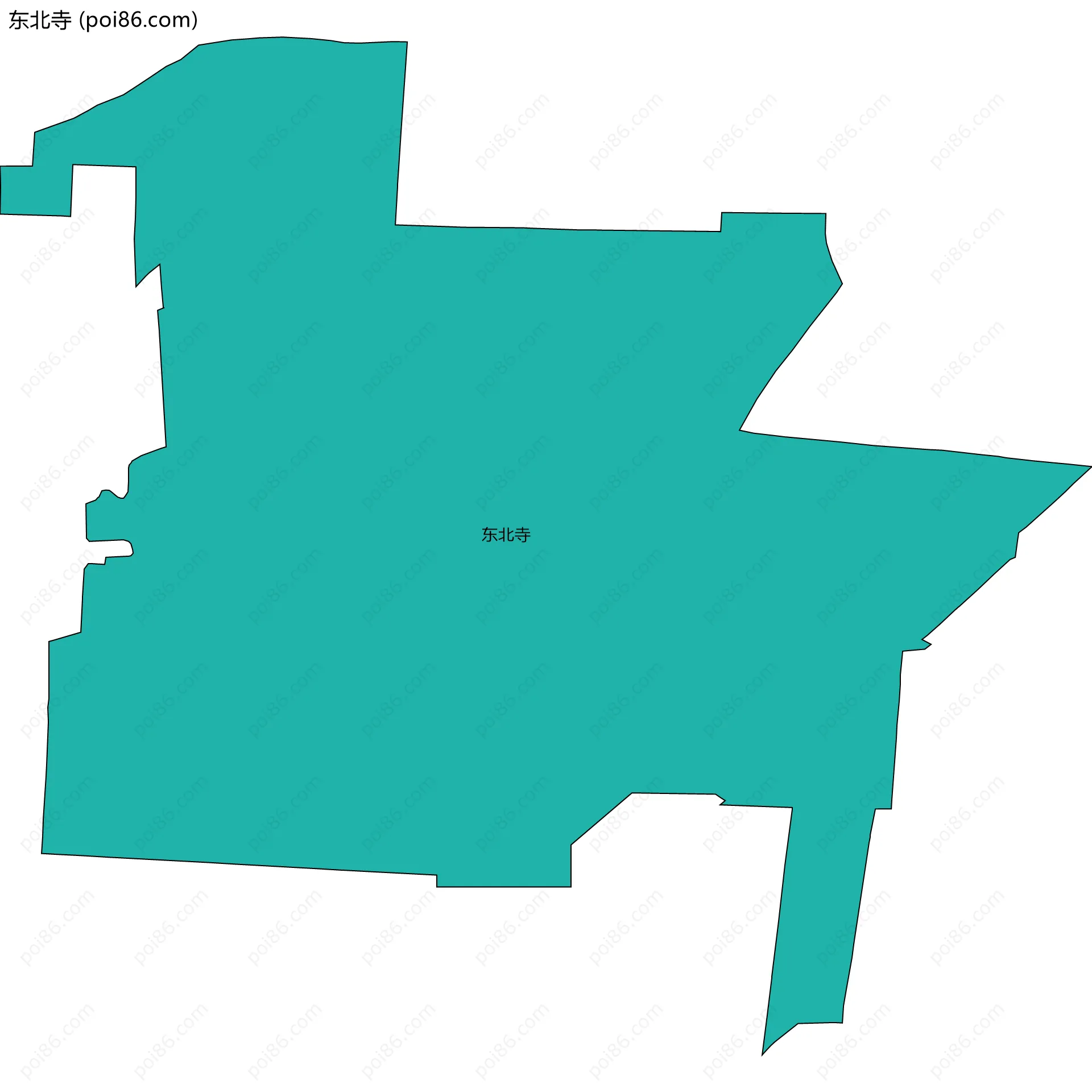 东北寺边界地图