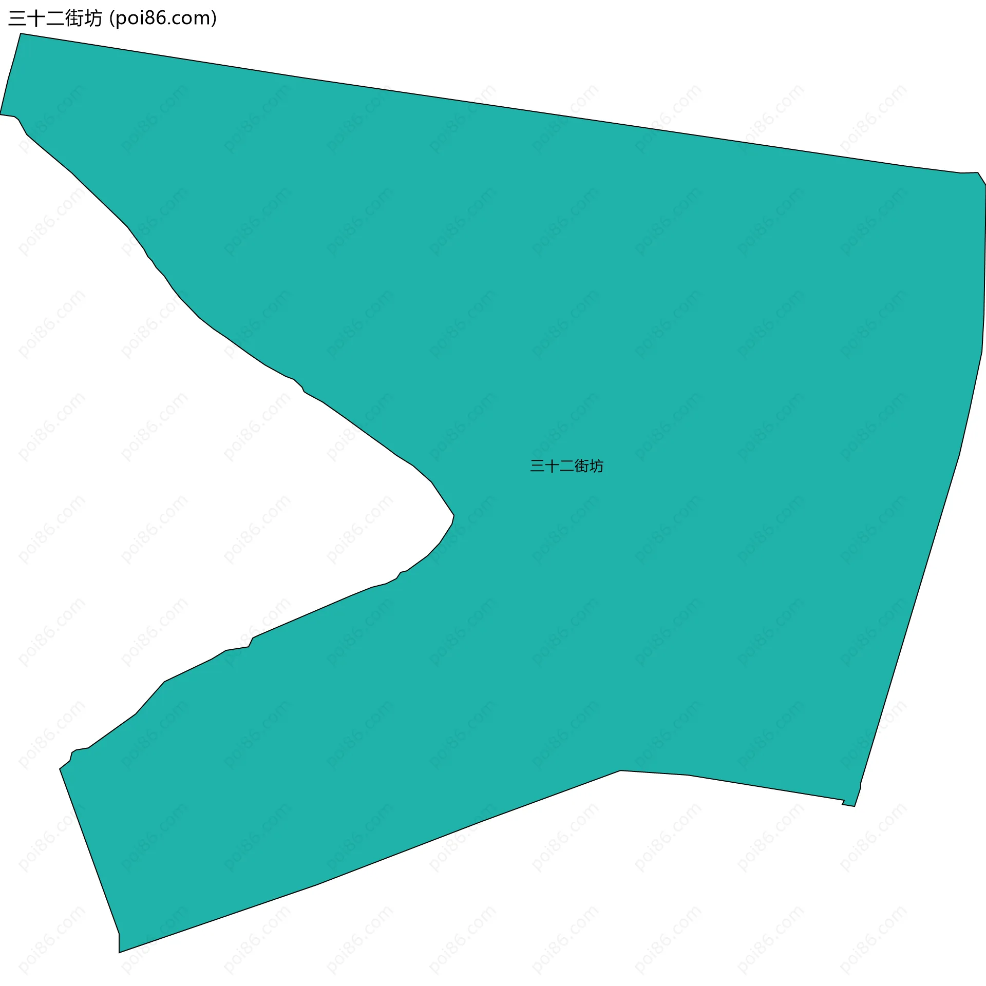 三十二街坊边界地图