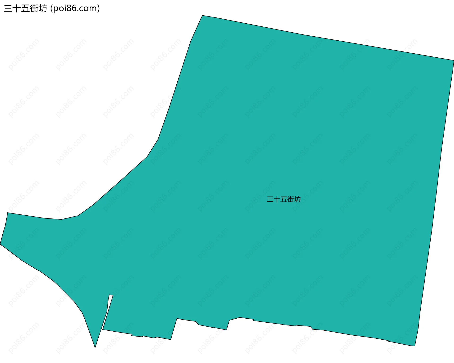 三十五街坊边界地图