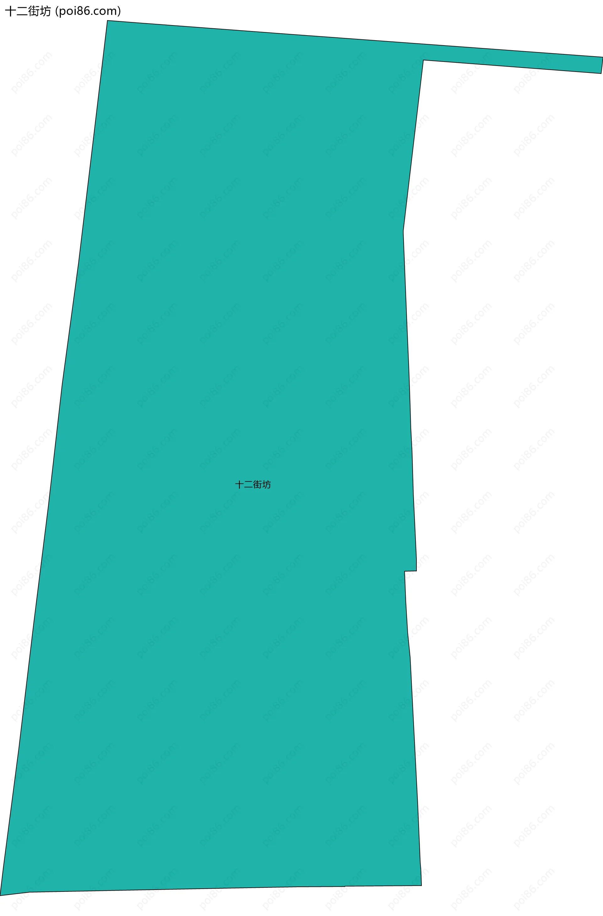 十二街坊边界地图