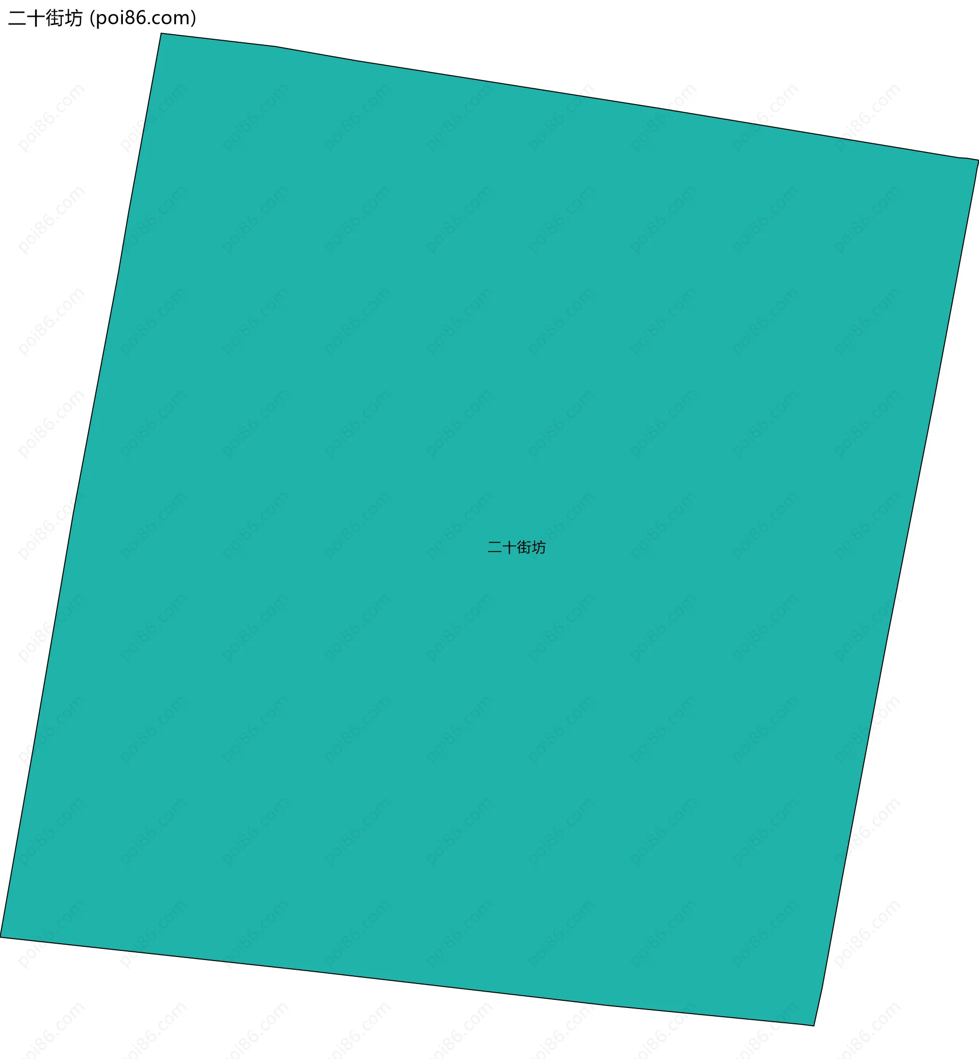 二十街坊边界地图