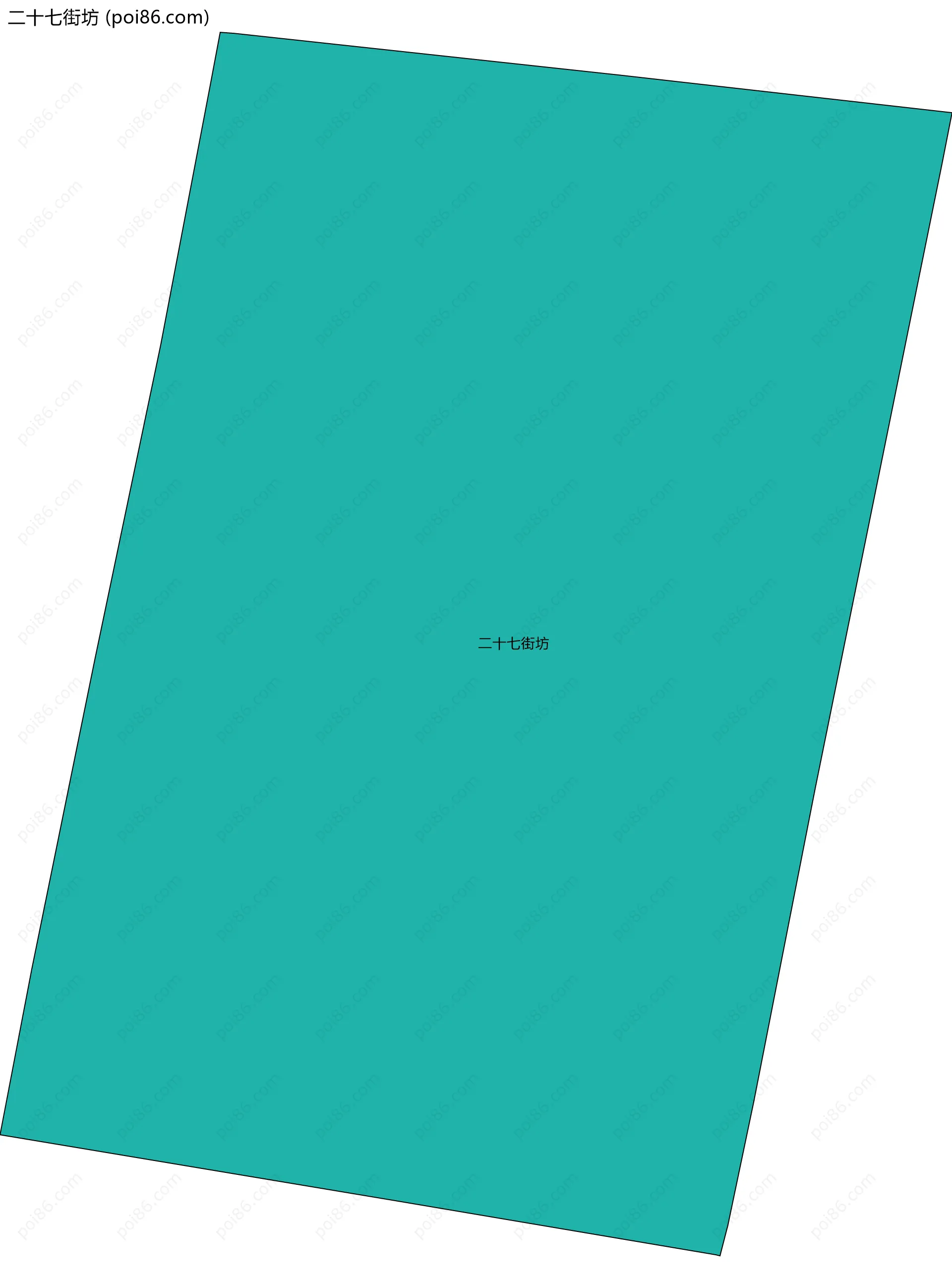 二十七街坊边界地图