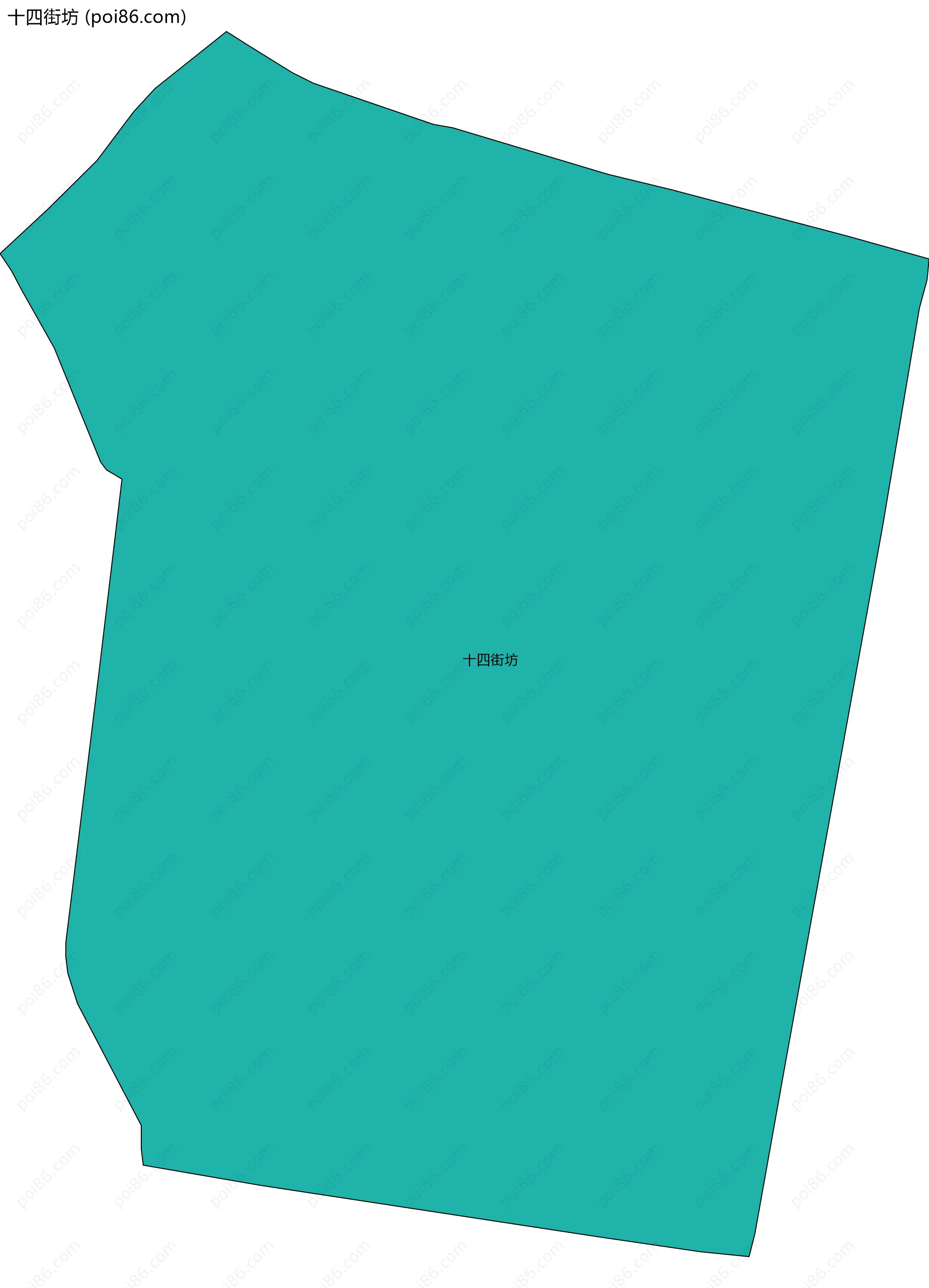 十四街坊边界地图