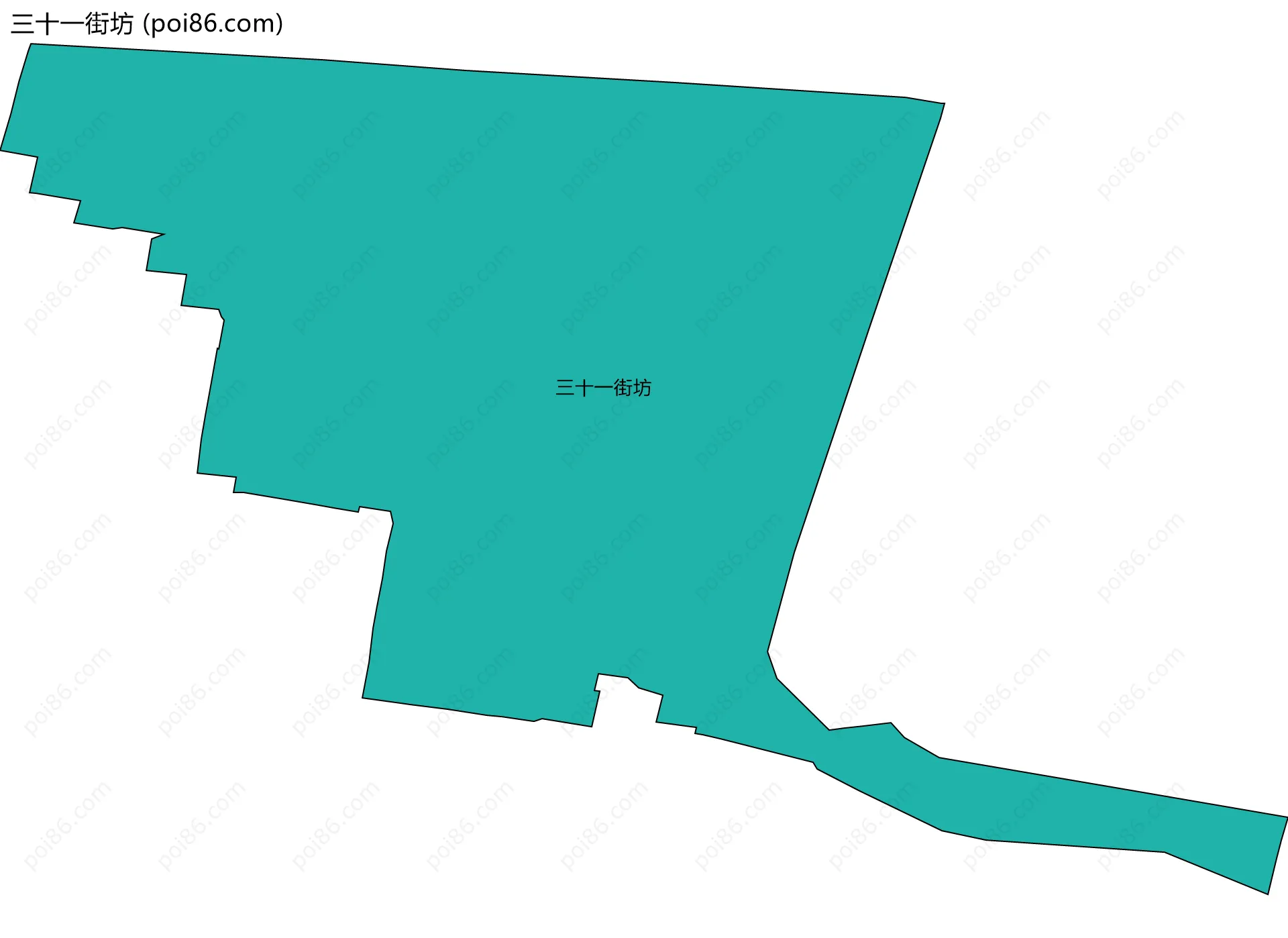 三十一街坊边界地图