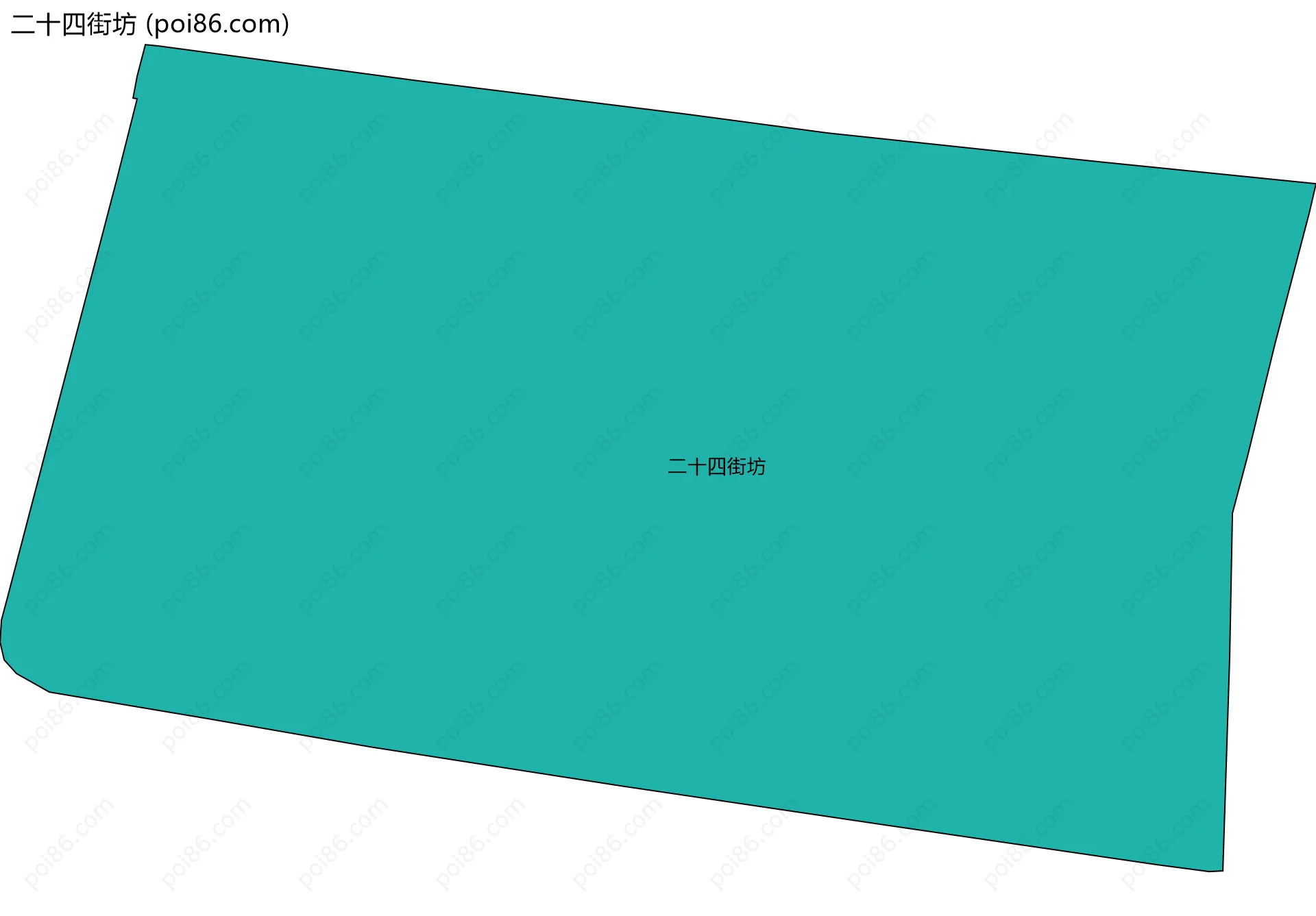 二十四街坊边界地图
