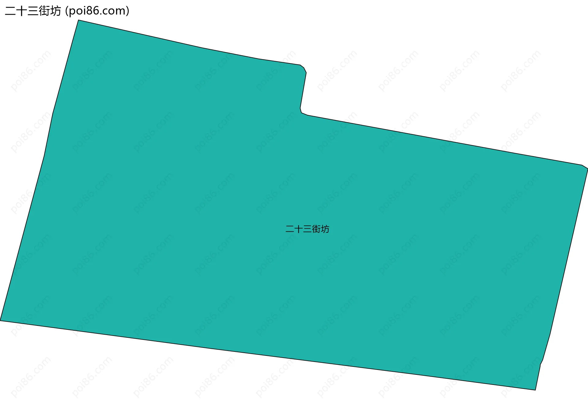 二十三街坊边界地图