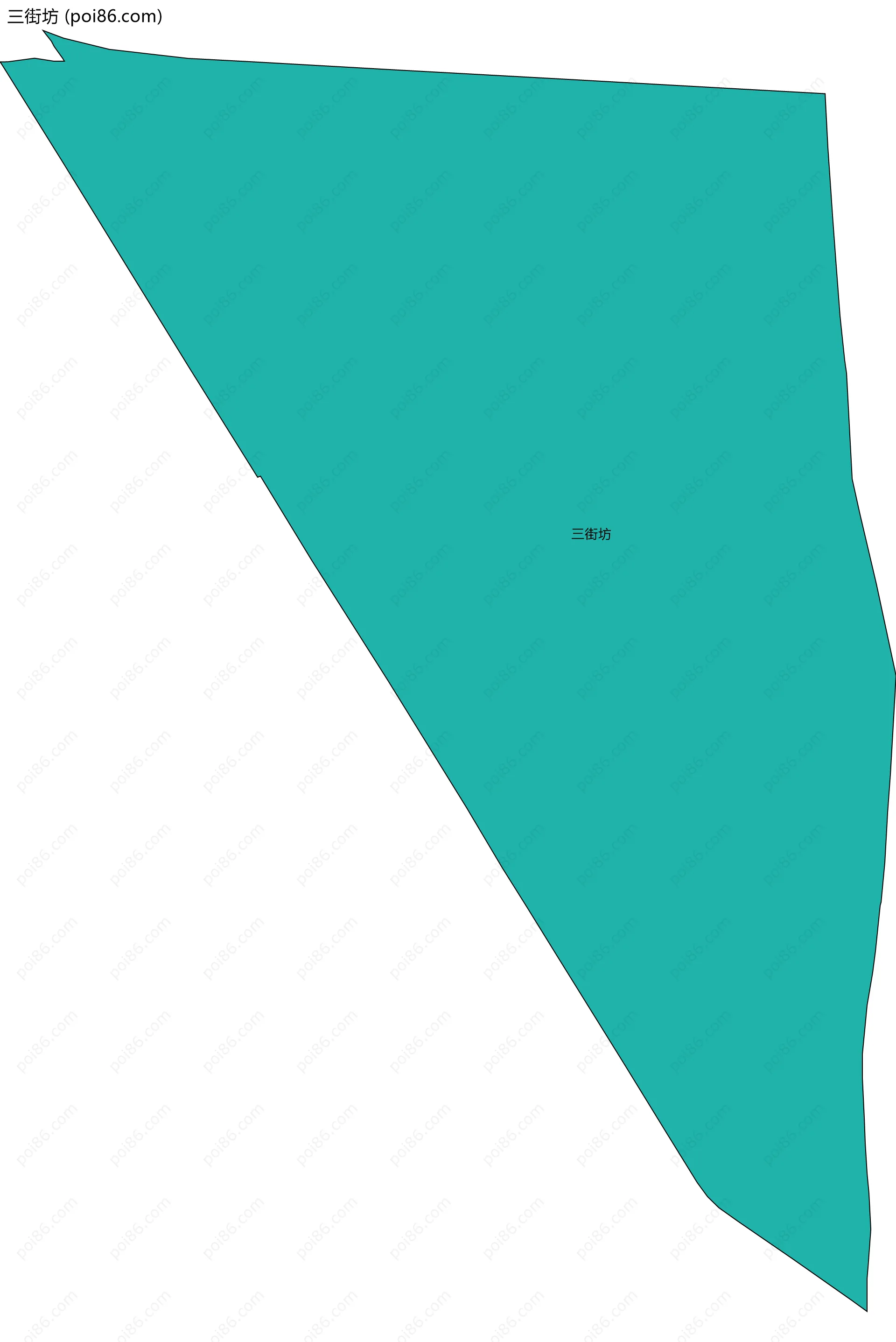 三街坊边界地图