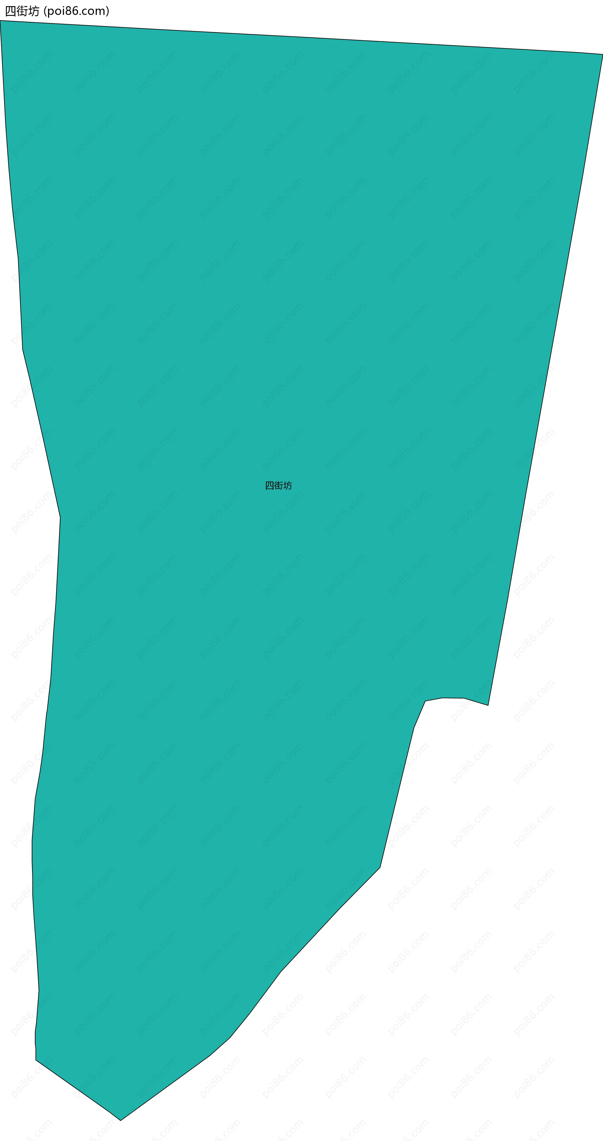 四街坊边界地图