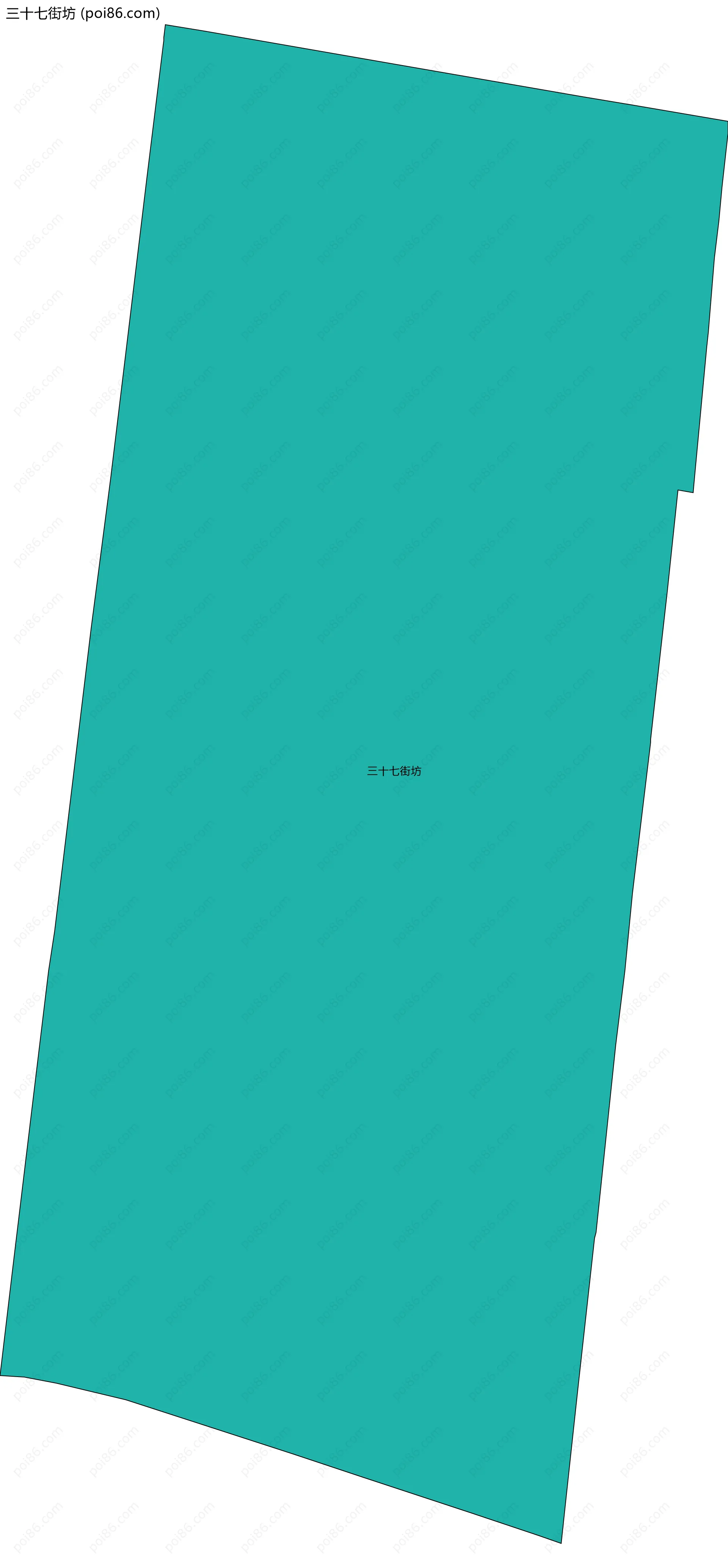 三十七街坊边界地图