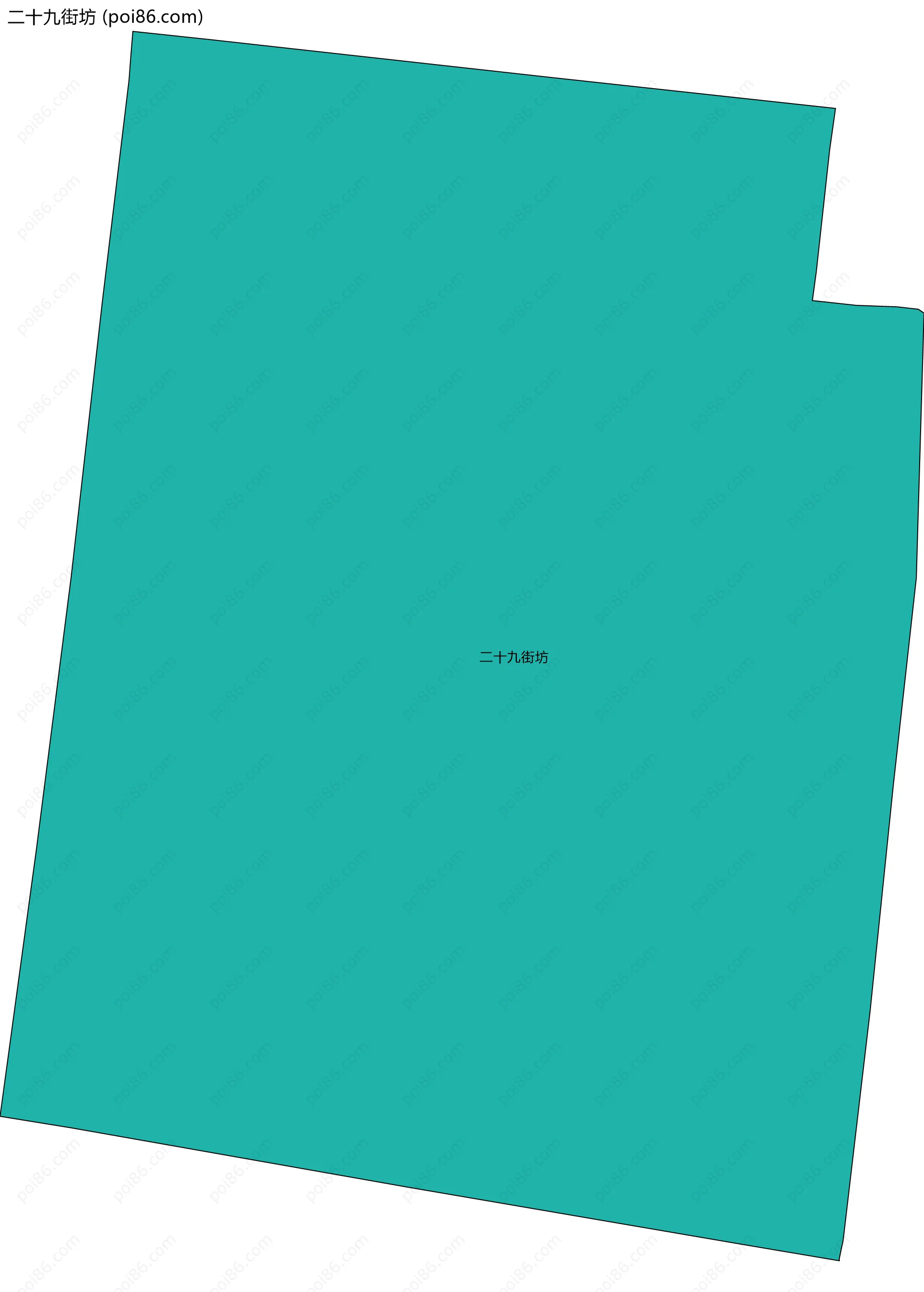 二十九街坊边界地图