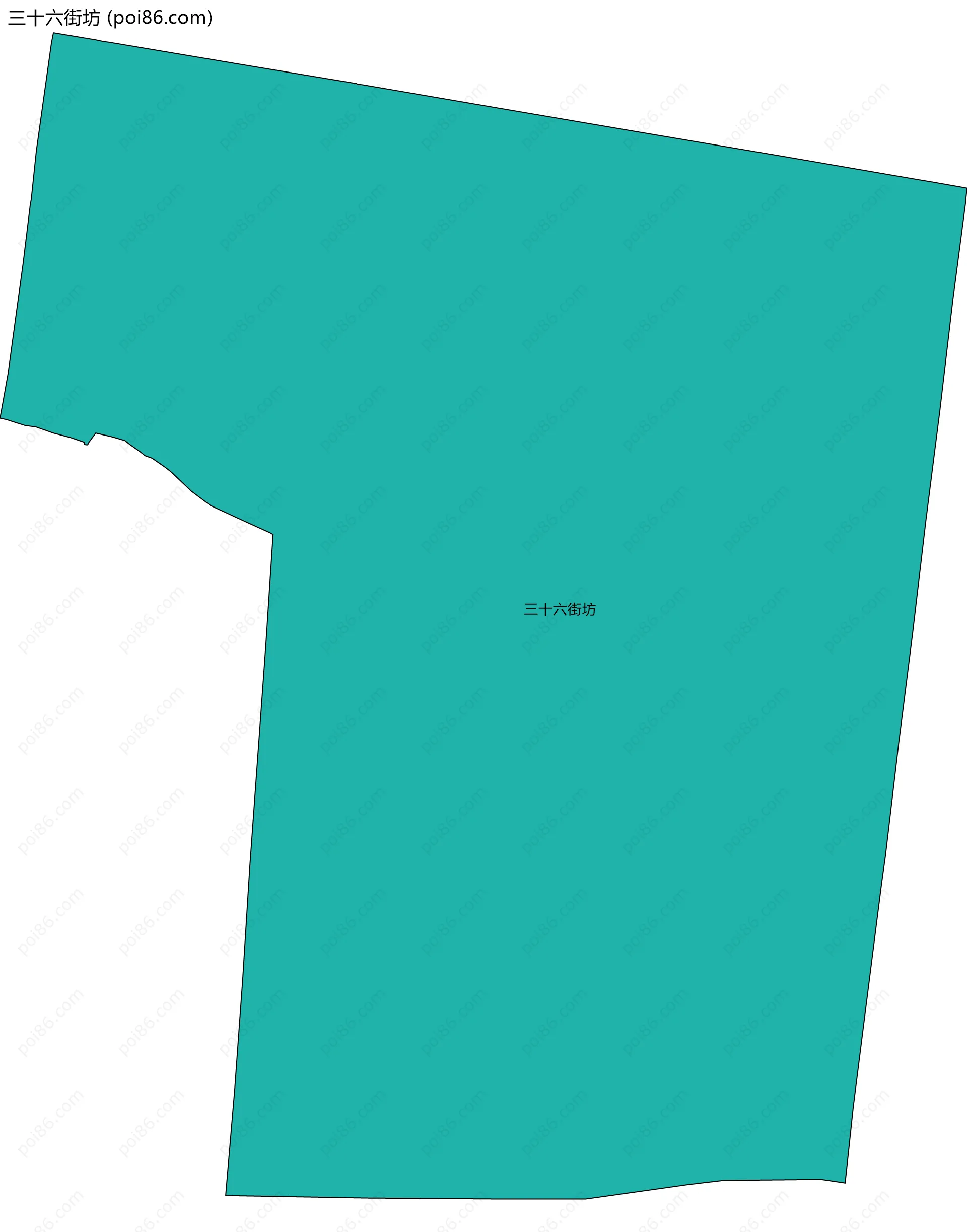 三十六街坊边界地图
