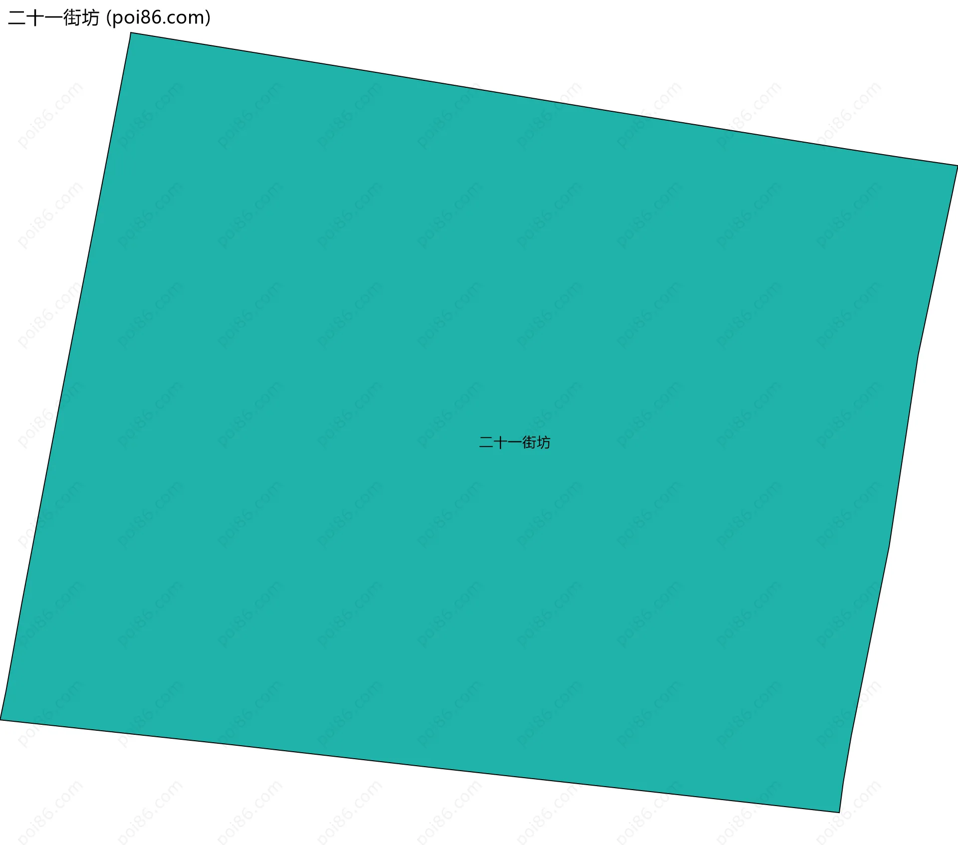 二十一街坊边界地图